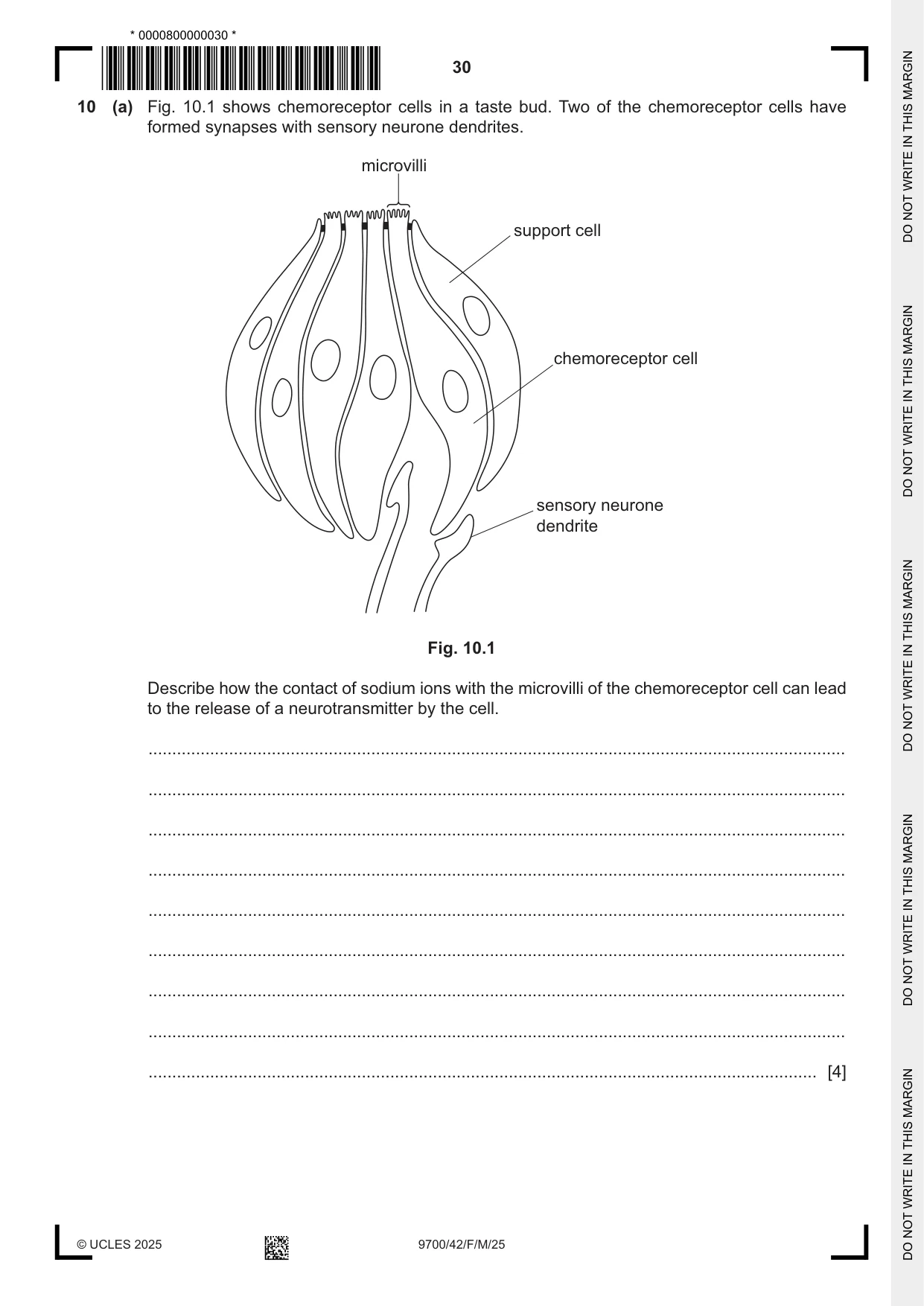 Cambridge A Level Biology 9700 2025 Feb/March Paper 4 · Variant 2 question paper, page 30 of 32