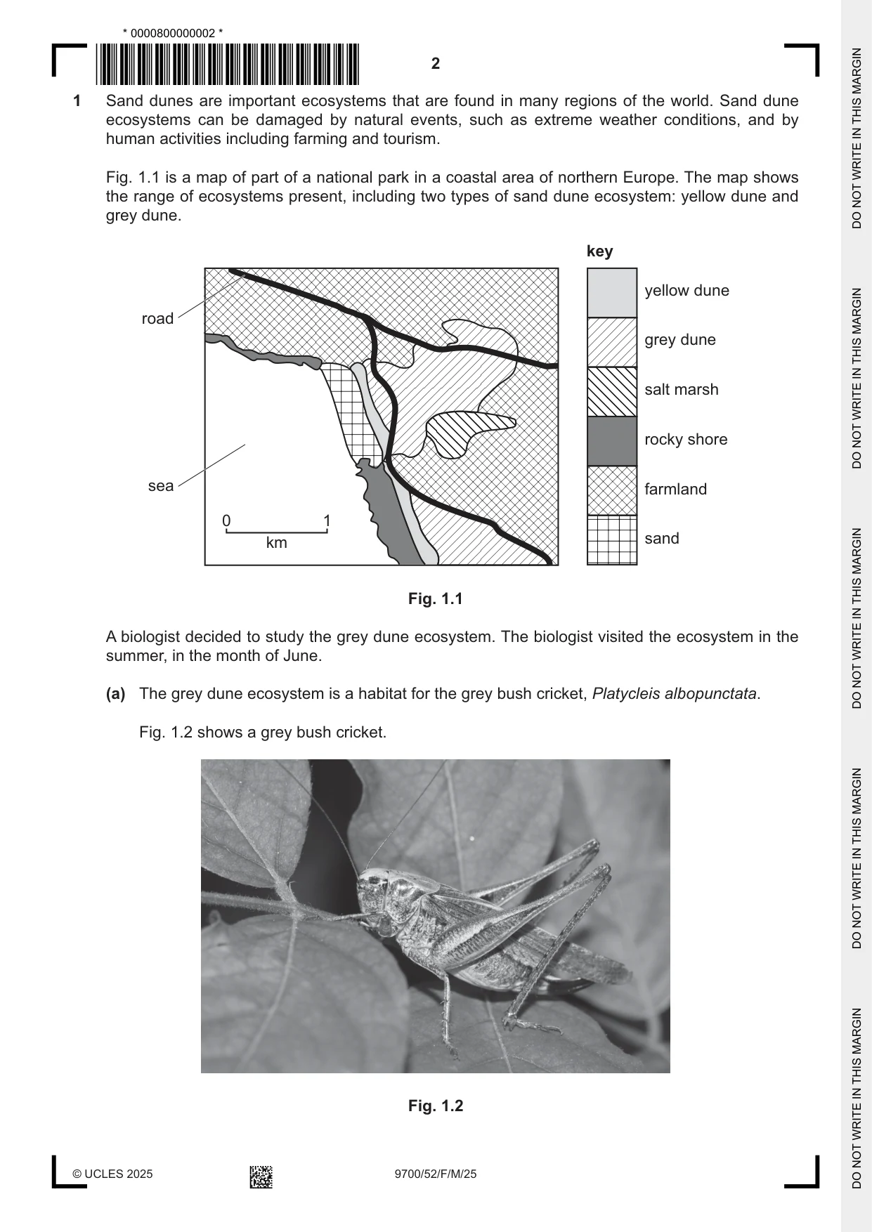 Cambridge A Level Biology 9700 2025 Feb/March Paper 5 · Variant 2 question paper, page 2 of 16