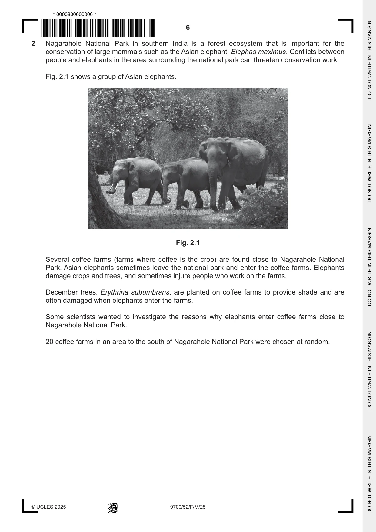 Cambridge A Level Biology 9700 2025 Feb/March Paper 5 · Variant 2 question paper, page 6 of 16