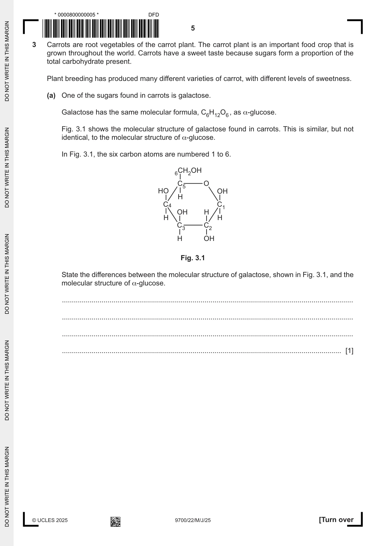 Cambridge A Level Biology 9700 2025 May/June Paper 2 · Variant 2 question paper, page 5 of 16