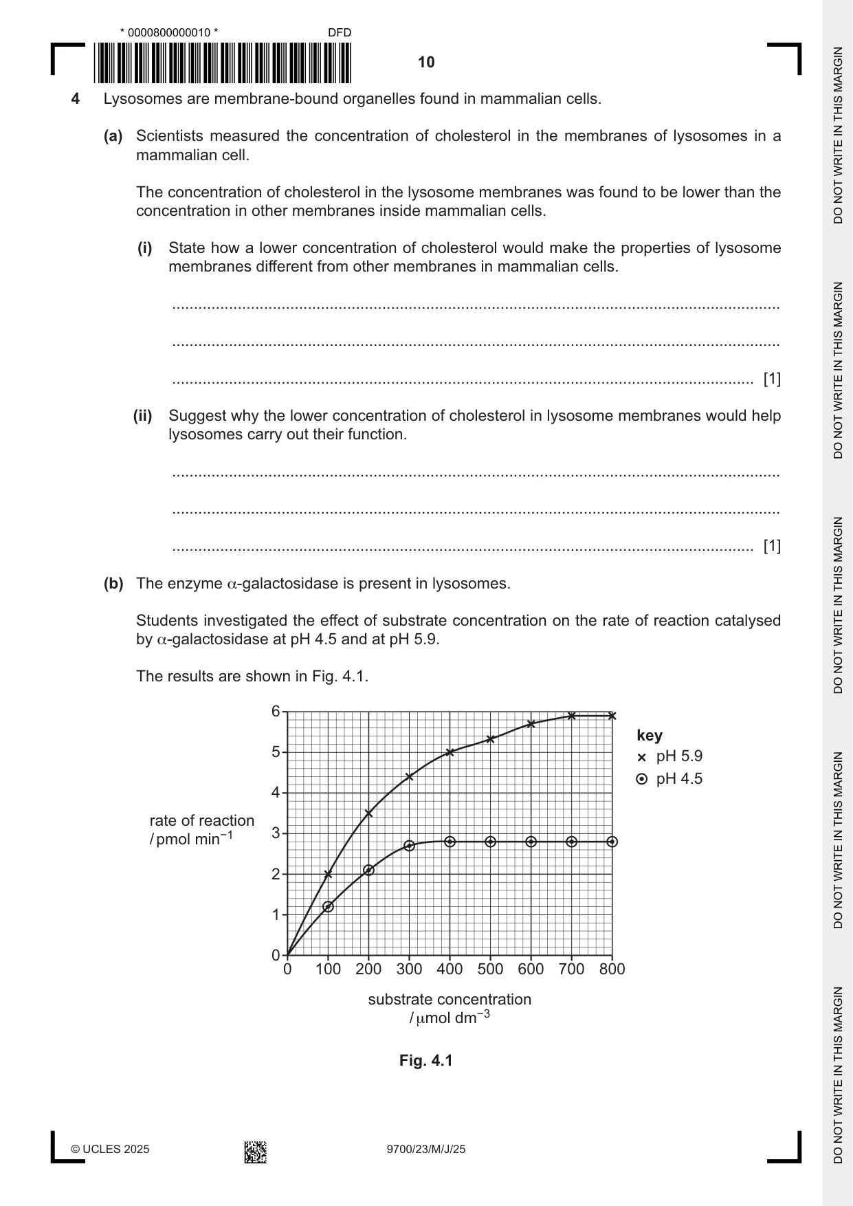 Cambridge A Level Biology 9700 2025 May/June Paper 2 · Variant 3 question paper, page 10 of 16
