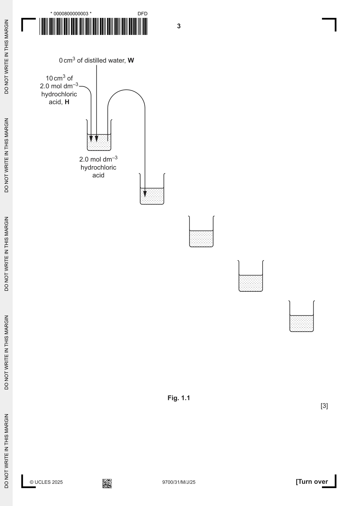 Cambridge A Level Biology 9700 2025 May/June Paper 3 · Variant 1 question paper, page 3 of 16