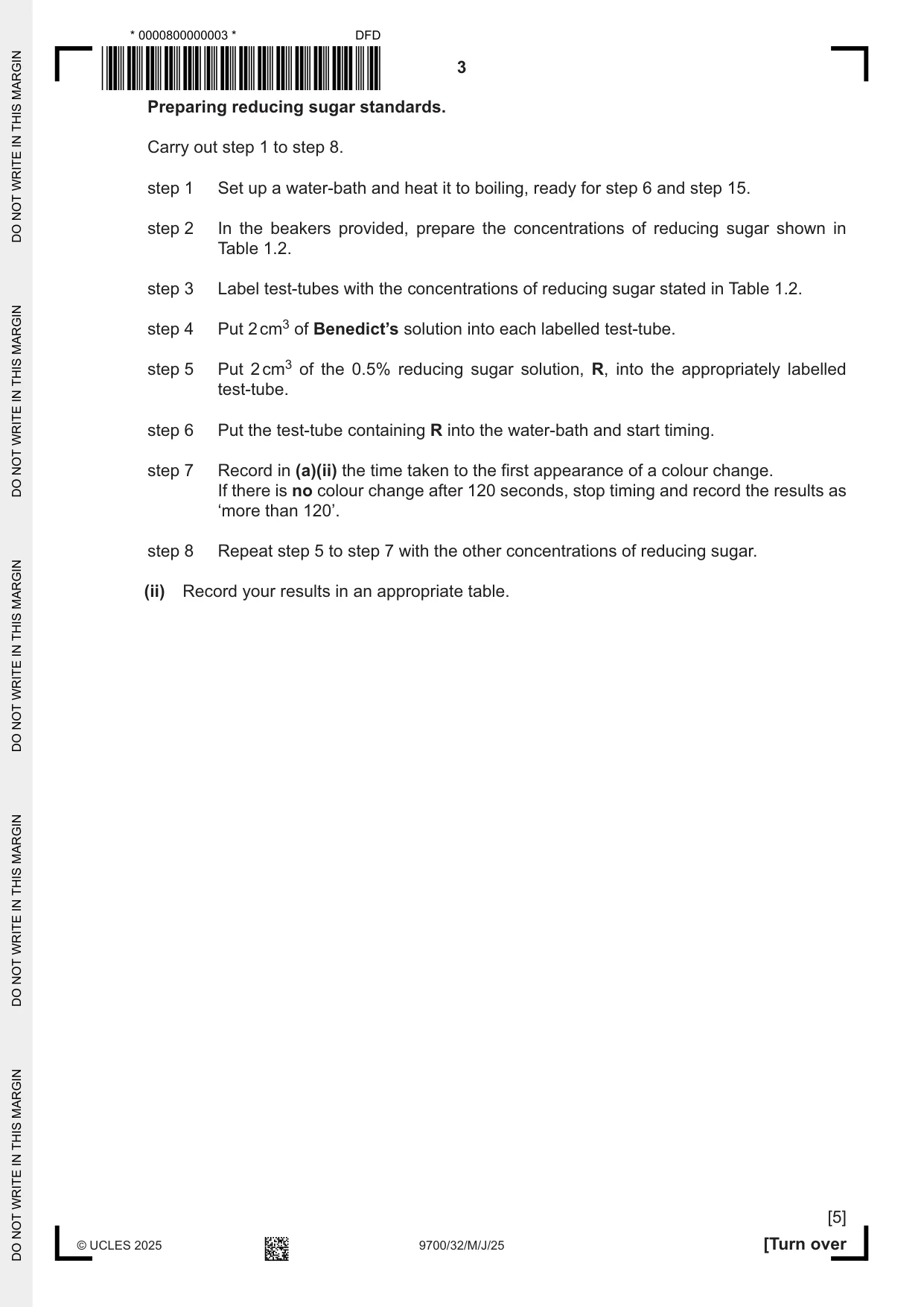 Cambridge A Level Biology 9700 2025 May/June Paper 3 · Variant 2 question paper, page 3 of 12