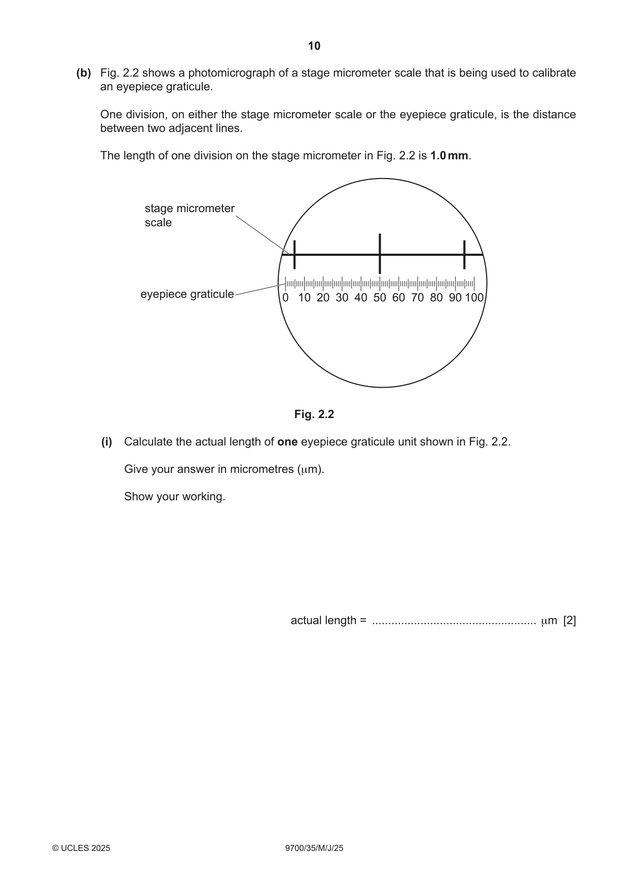 Cambridge A Level Biology 9700 2025 May/June Paper 3 · Variant 5 question paper, page 10 of 12