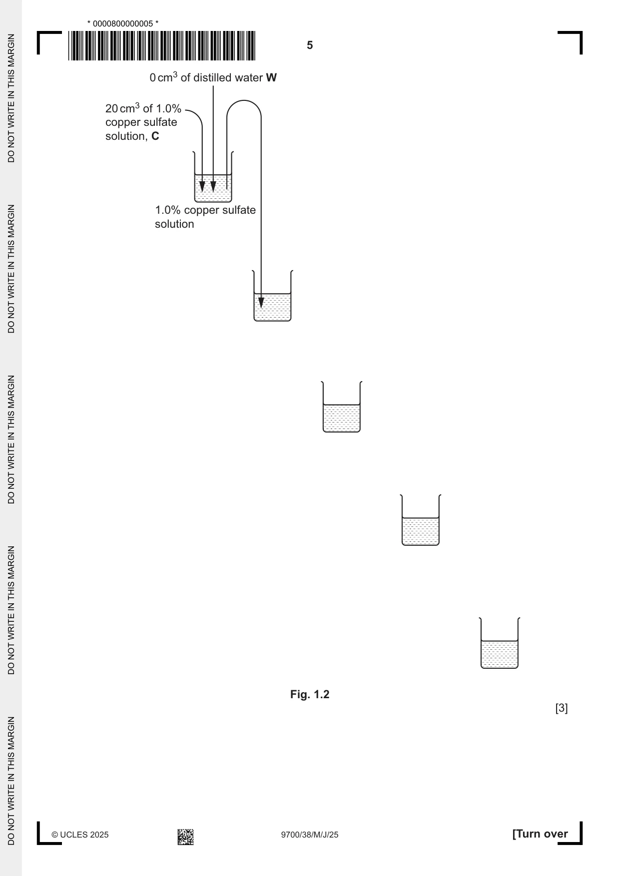 Cambridge A Level Biology 9700 2025 May/June Paper 3 · Variant 8 question paper, page 5 of 16