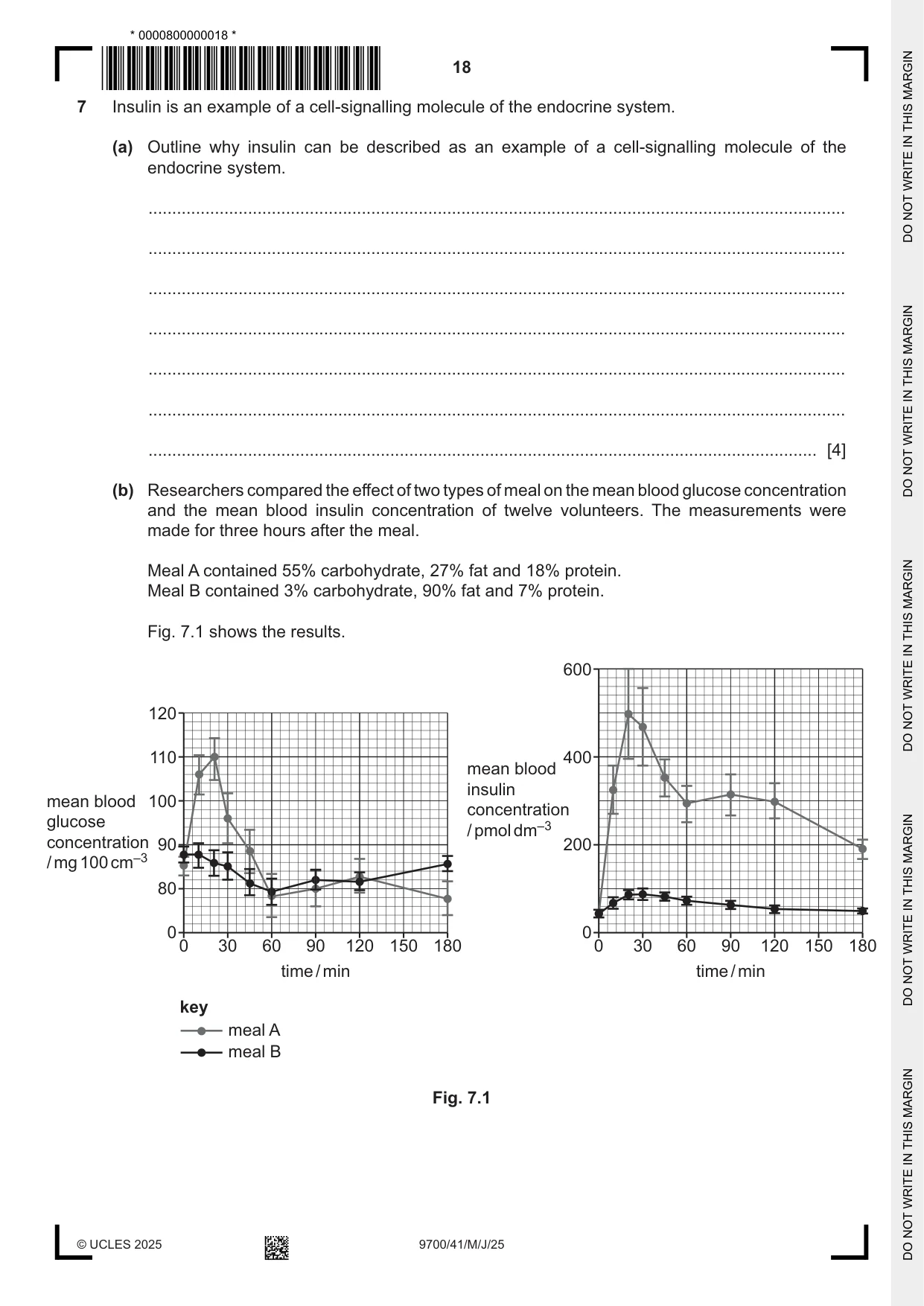Cambridge A Level Biology 9700 2025 May/June Paper 4 · Variant 1 question paper, page 18 of 24