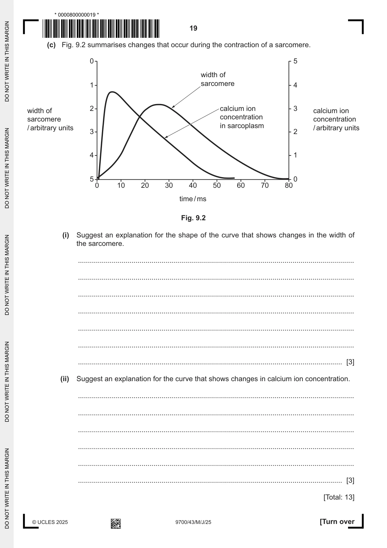 Cambridge A Level Biology 9700 2025 May/June Paper 4 · Variant 3 question paper, page 19 of 24