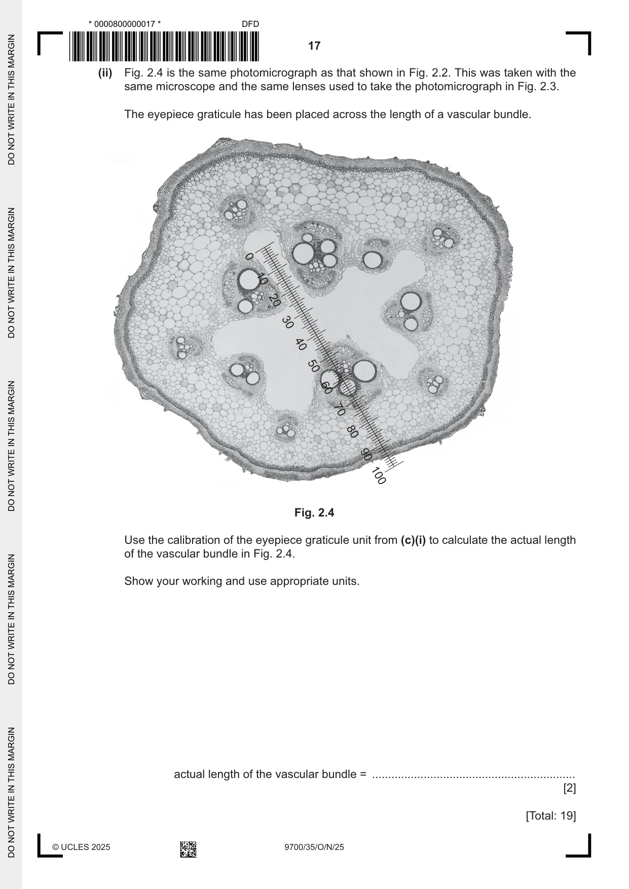 Cambridge A Level Biology 9700 2025 Oct/Nov Paper 3 · Variant 5 question paper, page 17 of 20