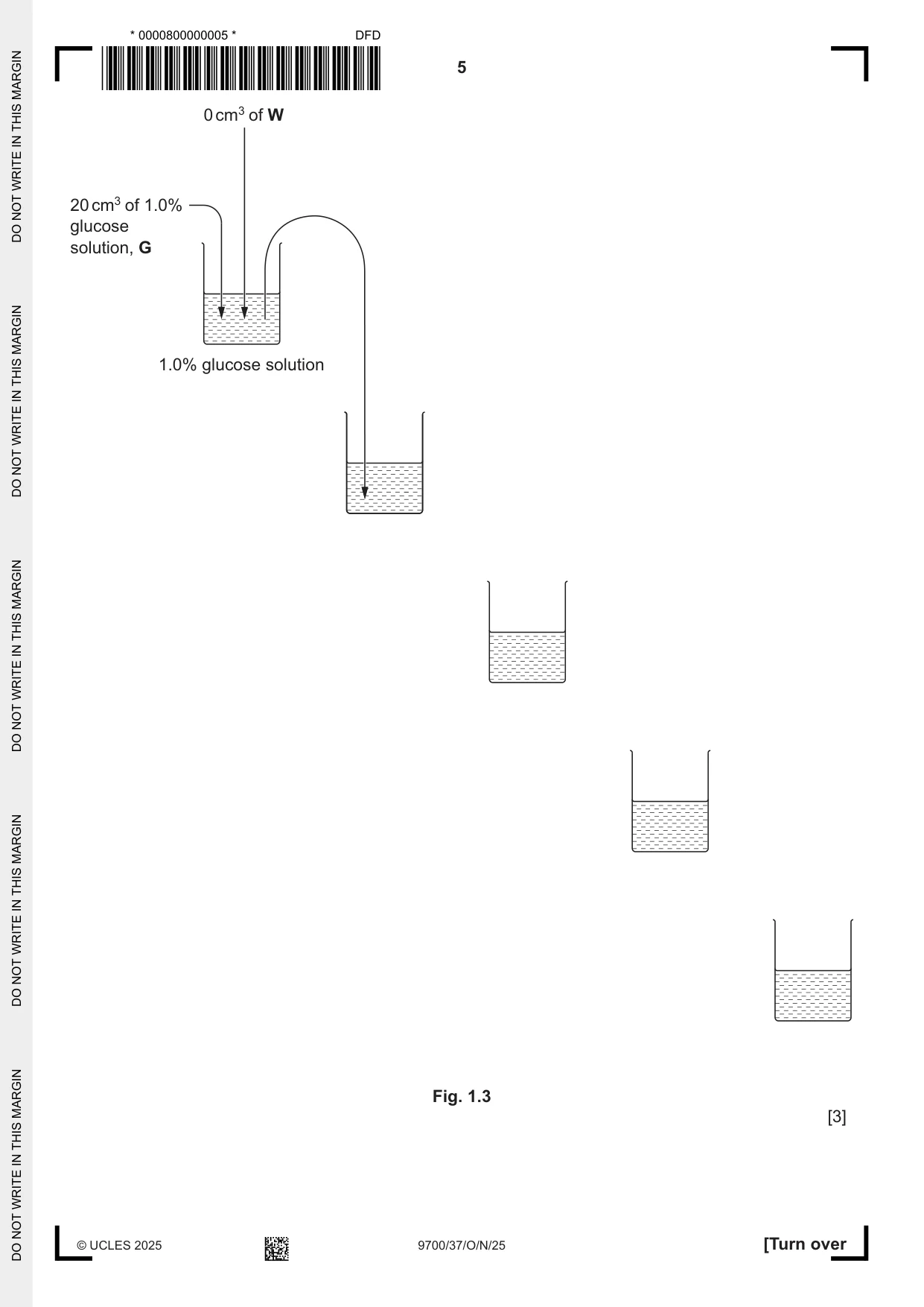 Cambridge A Level Biology 9700 2025 Oct/Nov Paper 3 · Variant 7 question paper, page 5 of 20