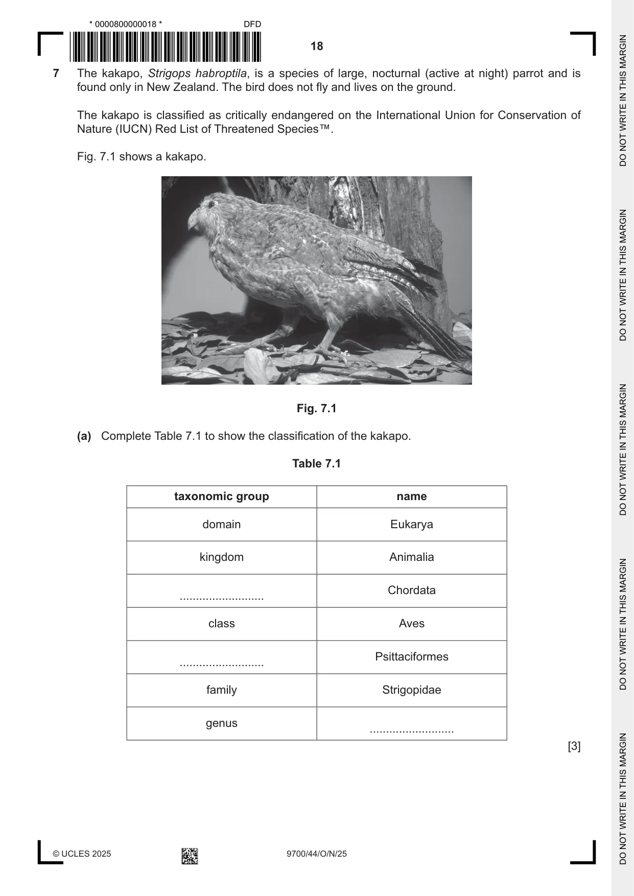 Cambridge A Level Biology 9700 2025 Oct/Nov Paper 4 · Variant 4 question paper, page 18 of 28