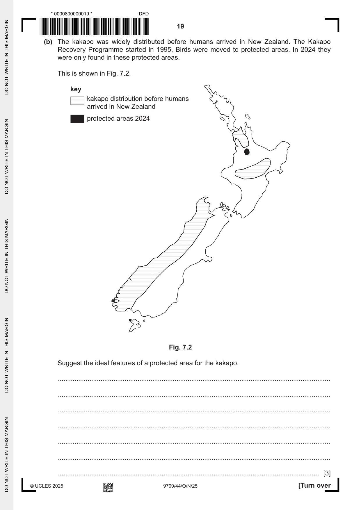 Cambridge A Level Biology 9700 2025 Oct/Nov Paper 4 · Variant 4 question paper, page 19 of 28