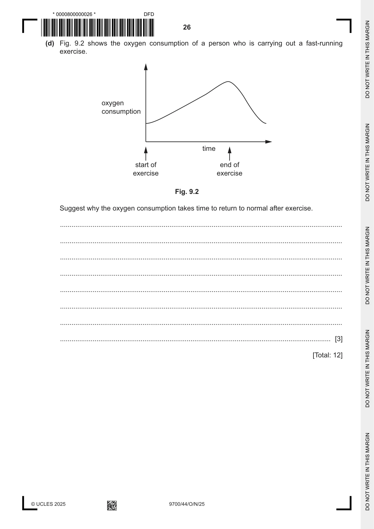 Cambridge A Level Biology 9700 2025 Oct/Nov Paper 4 · Variant 4 question paper, page 26 of 28