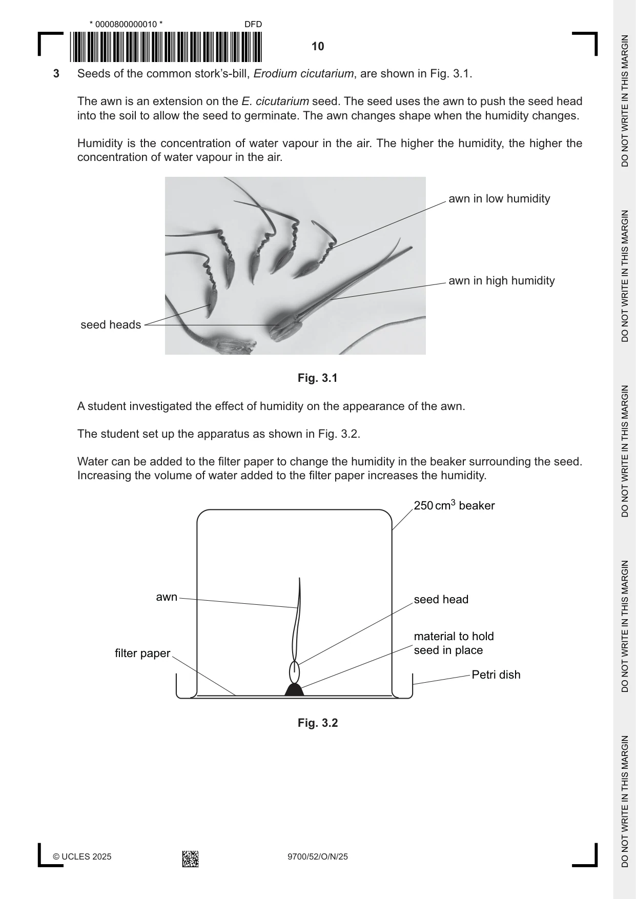 Cambridge A Level Biology 9700 2025 Oct/Nov Paper 5 · Variant 2 question paper, page 10 of 12