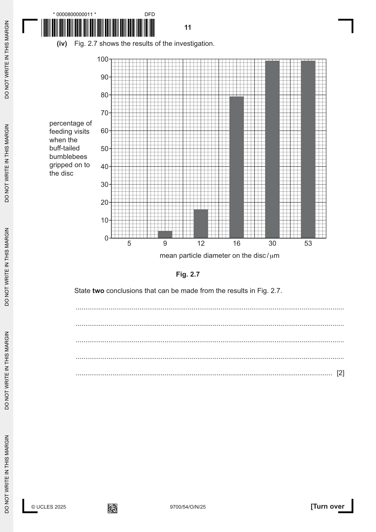 Cambridge A Level Biology 9700 2025 Oct/Nov Paper 5 · Variant 4 question paper, page 11 of 16