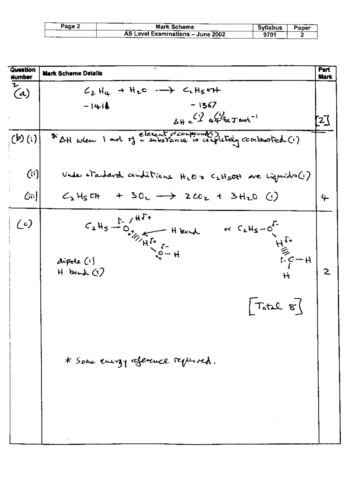 Mark scheme, page 3 of 7