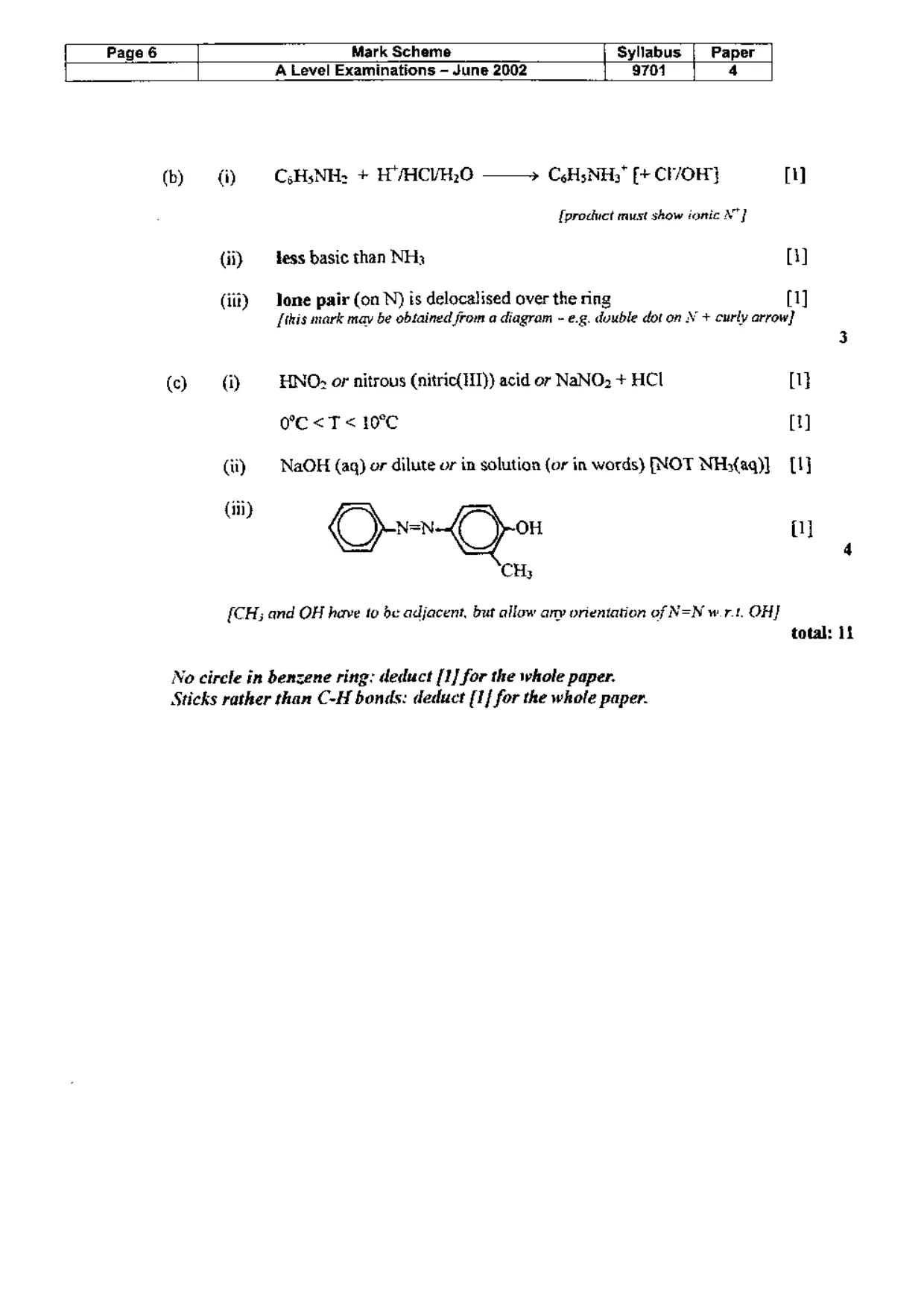 Mark scheme, page 7 of 7