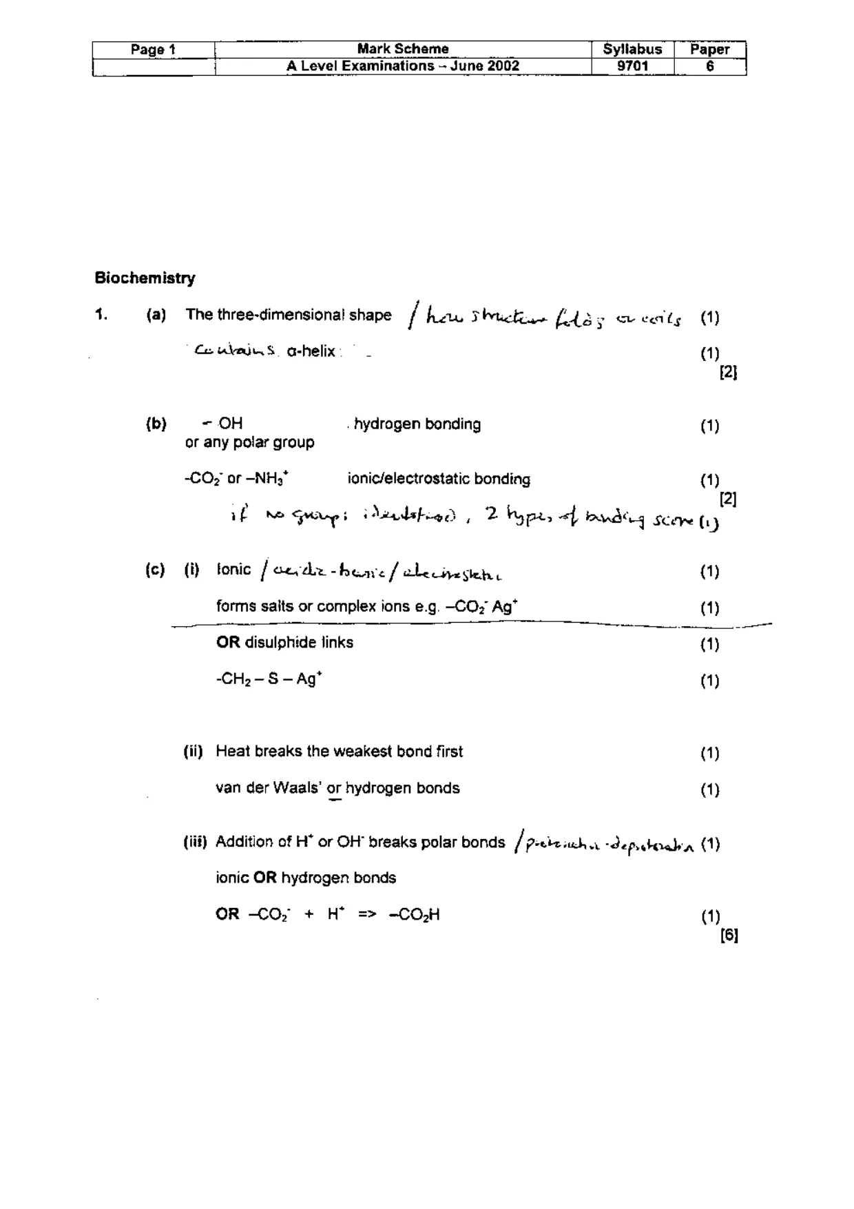 Mark scheme, page 2 of 10