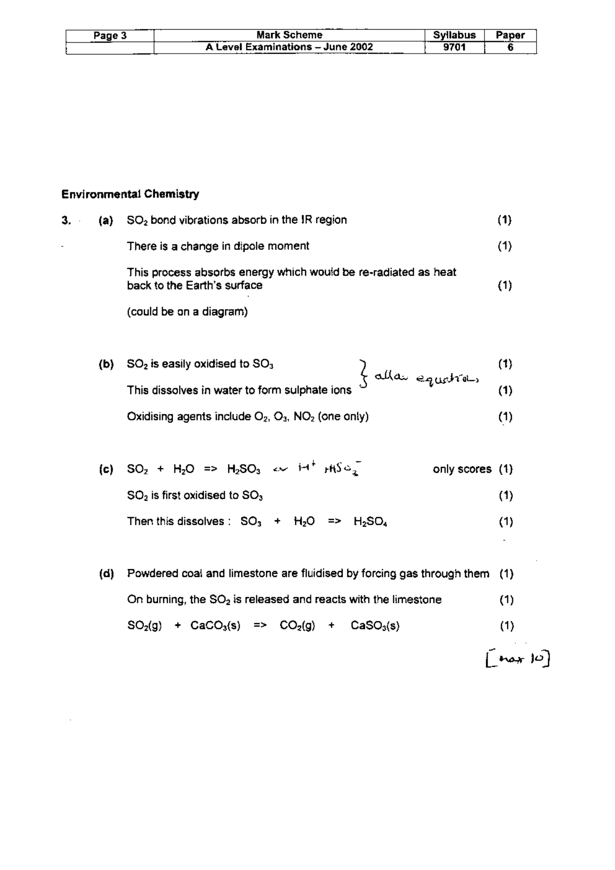 Mark scheme, page 4 of 10
