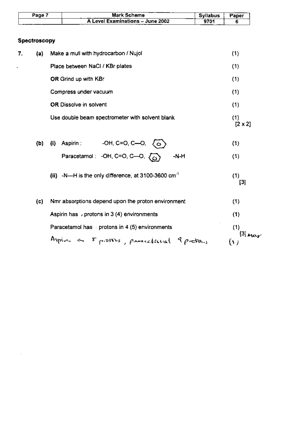 Mark scheme, page 8 of 10