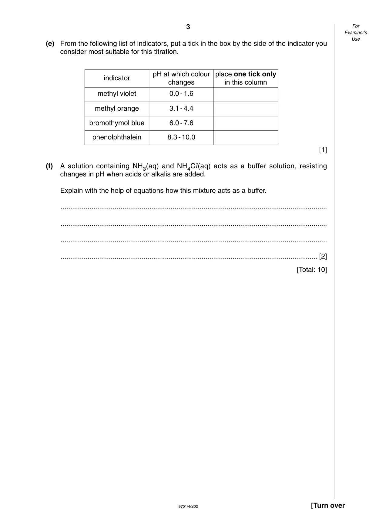 Cambridge A Level Chemistry 9701 2002 May/June Paper 4 · Variant 1 question paper, page 3 of 12