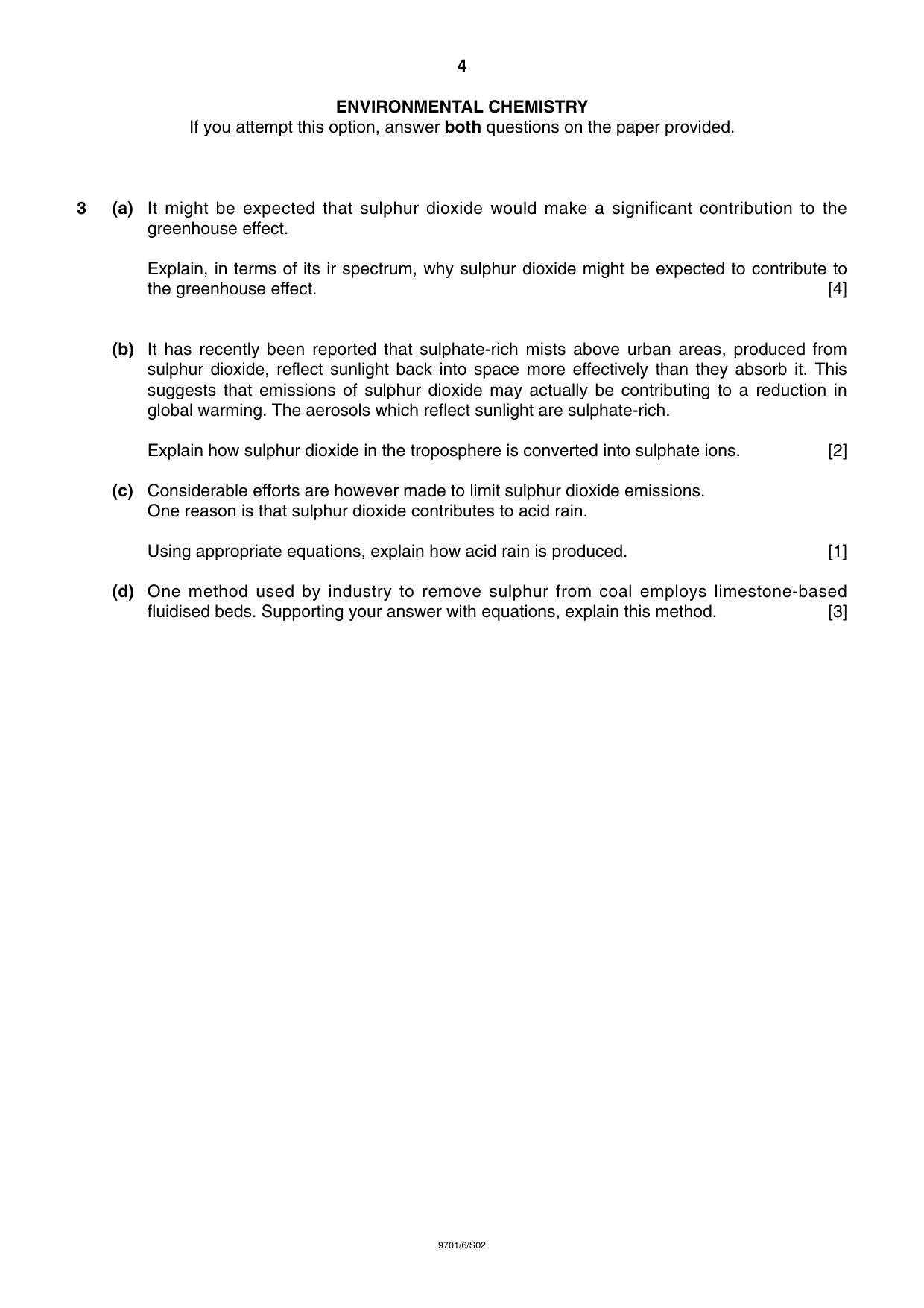 Cambridge A Level Chemistry 9701 2002 May/June Paper 6 · Variant 1 question paper, page 4 of 12