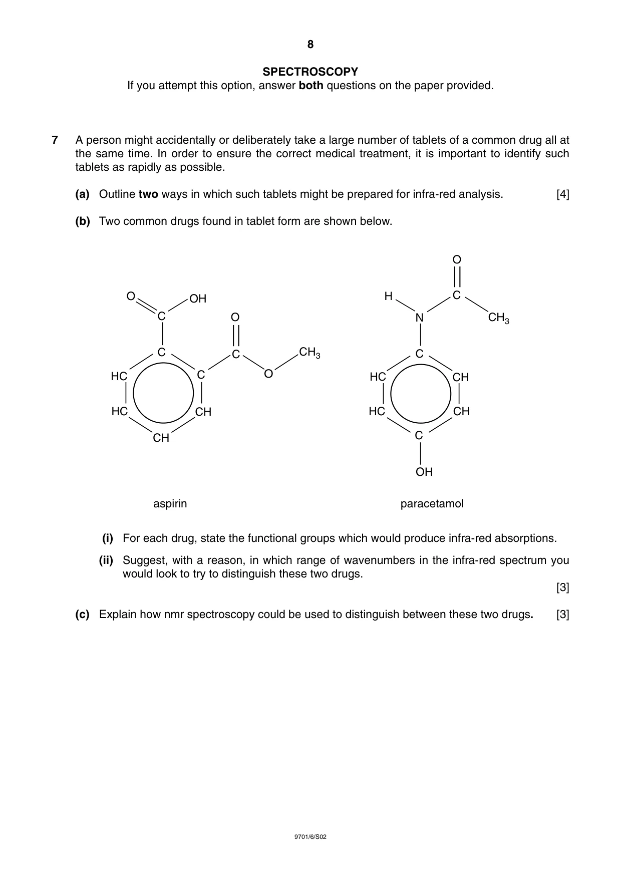 Cambridge A Level Chemistry 9701 2002 May/June Paper 6 · Variant 1 question paper, page 8 of 12