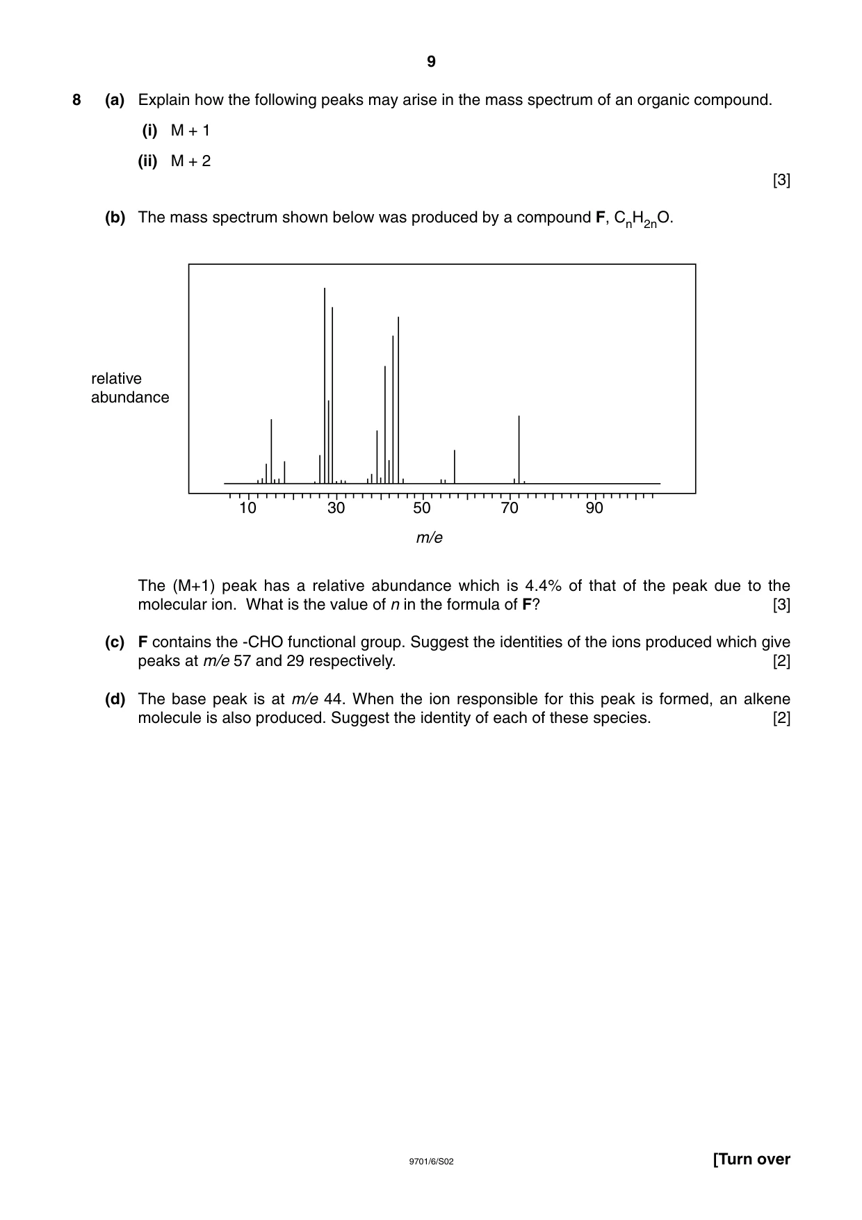 Cambridge A Level Chemistry 9701 2002 May/June Paper 6 · Variant 1 question paper, page 9 of 12