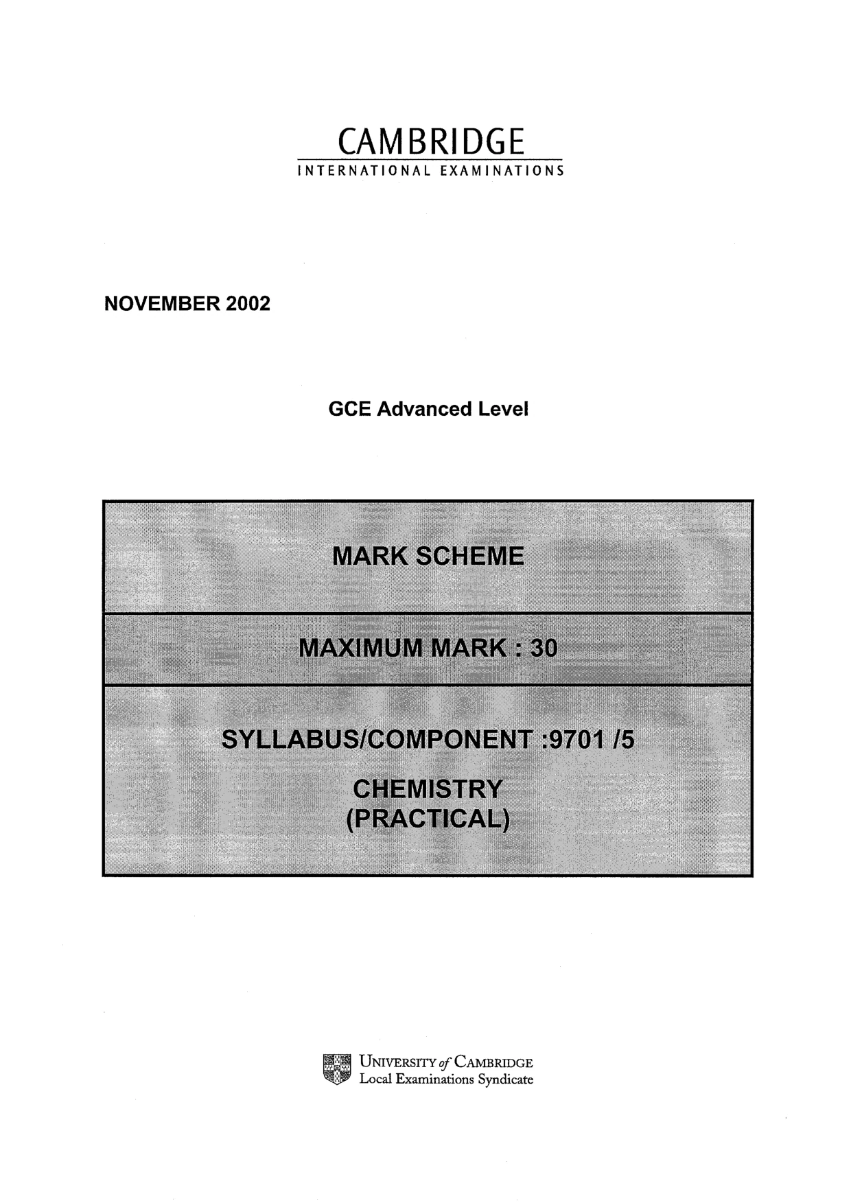 Mark scheme, page 1 of 6