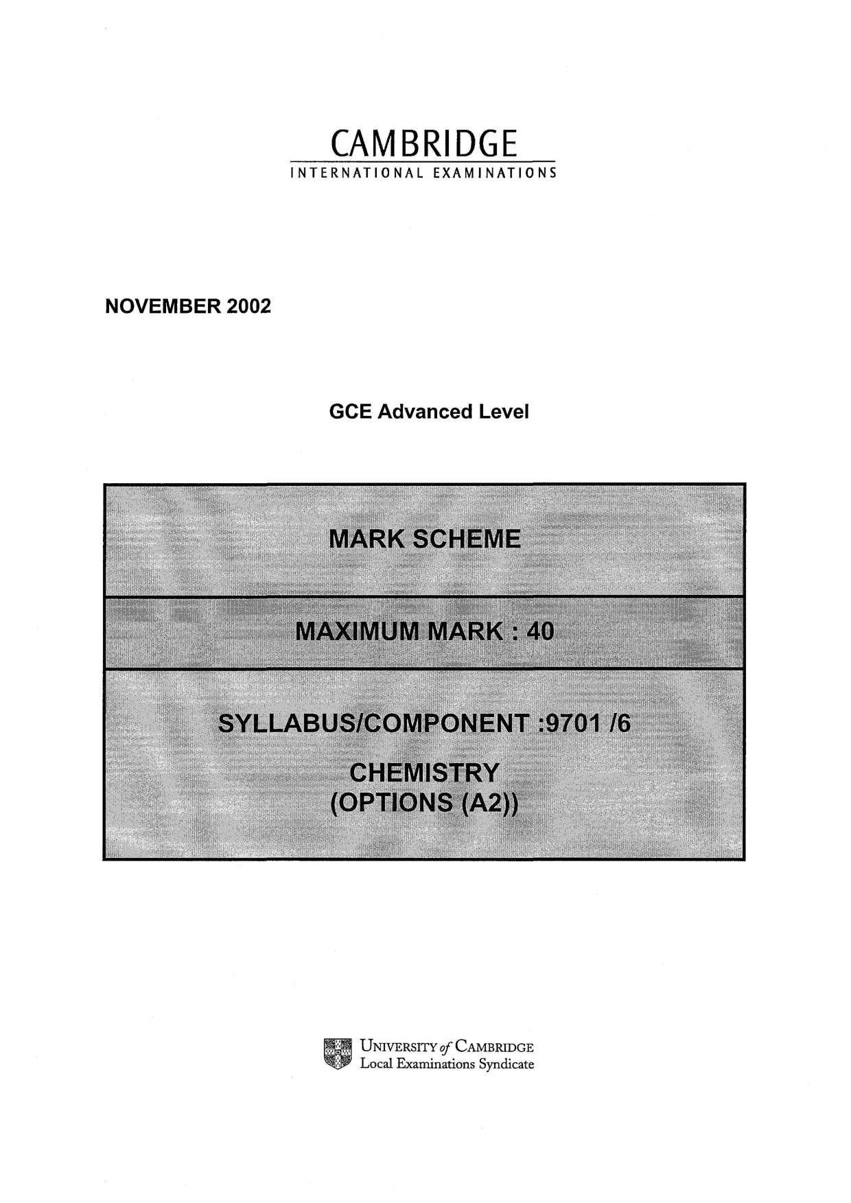 Mark scheme, page 1 of 11