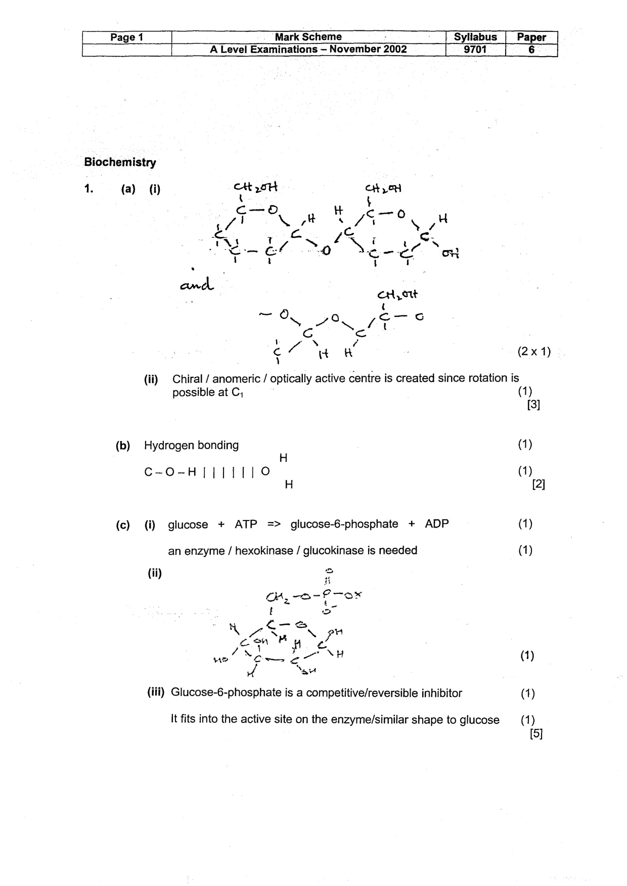 Mark scheme, page 2 of 11