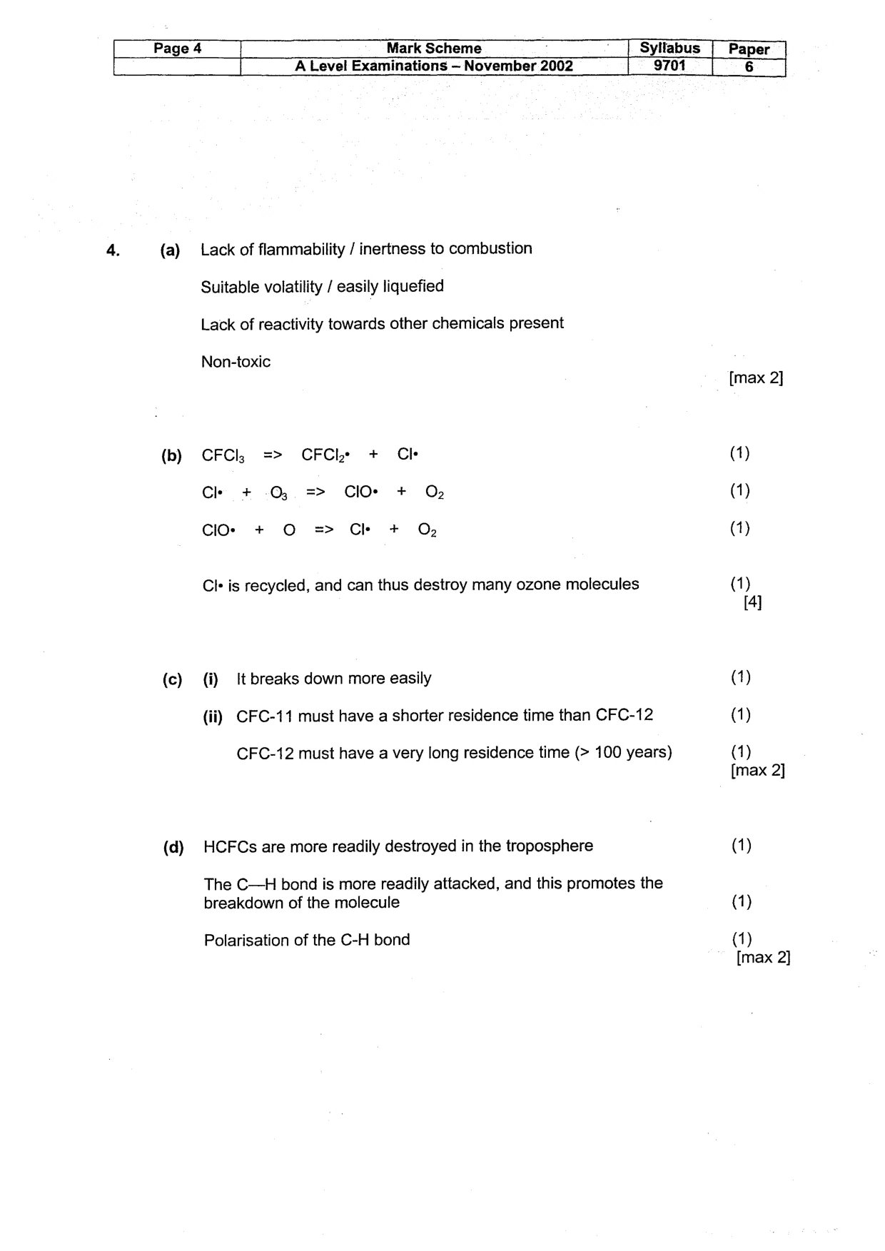 Mark scheme, page 5 of 11