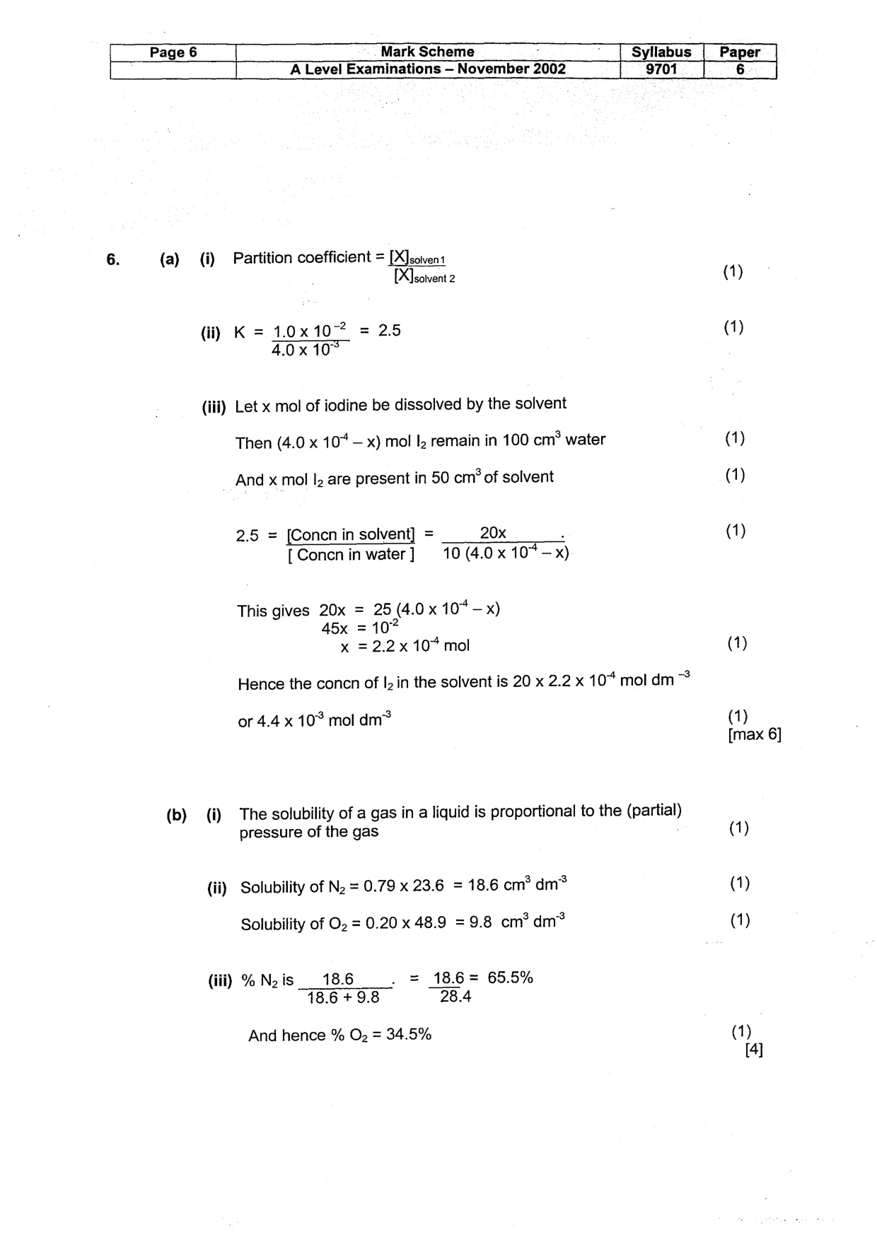 Mark scheme, page 7 of 11