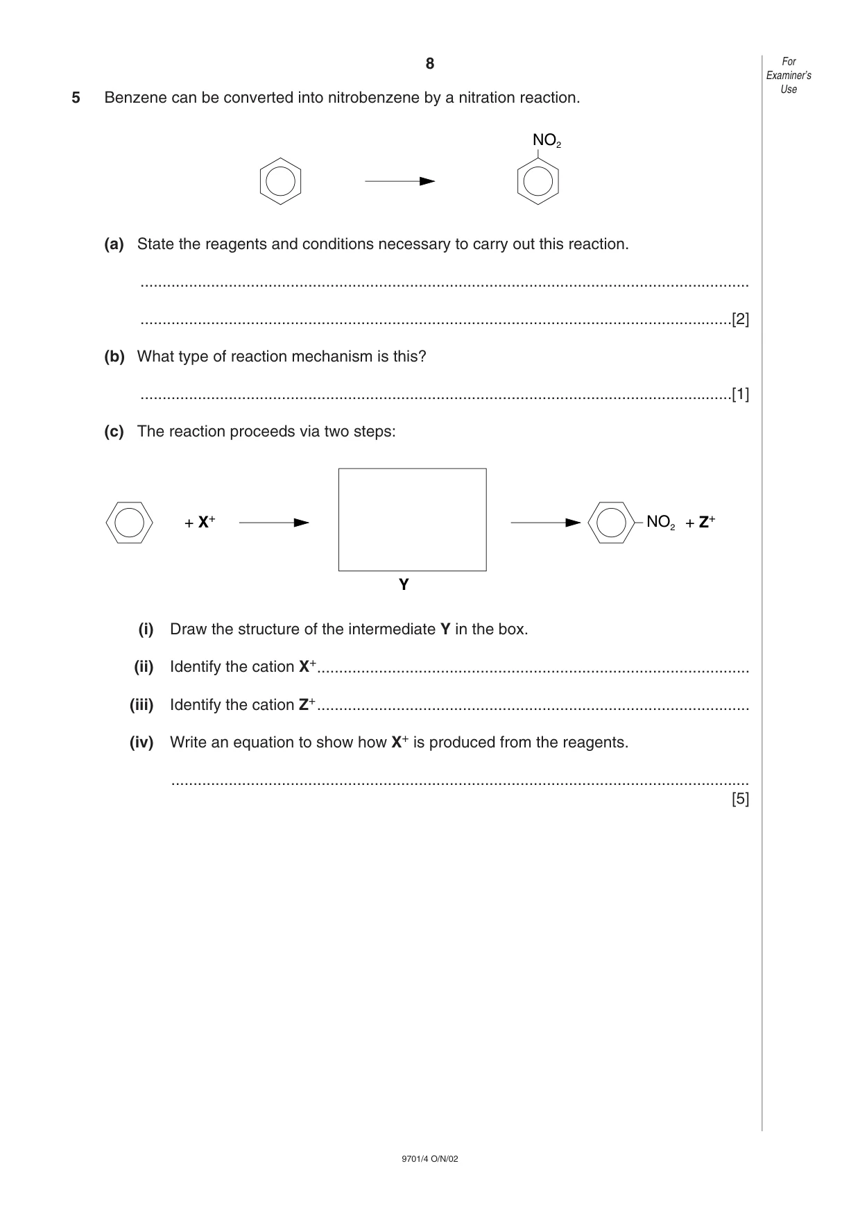 Cambridge A Level Chemistry 9701 2002 Oct/Nov Paper 4 · Variant 1 question paper, page 8 of 12