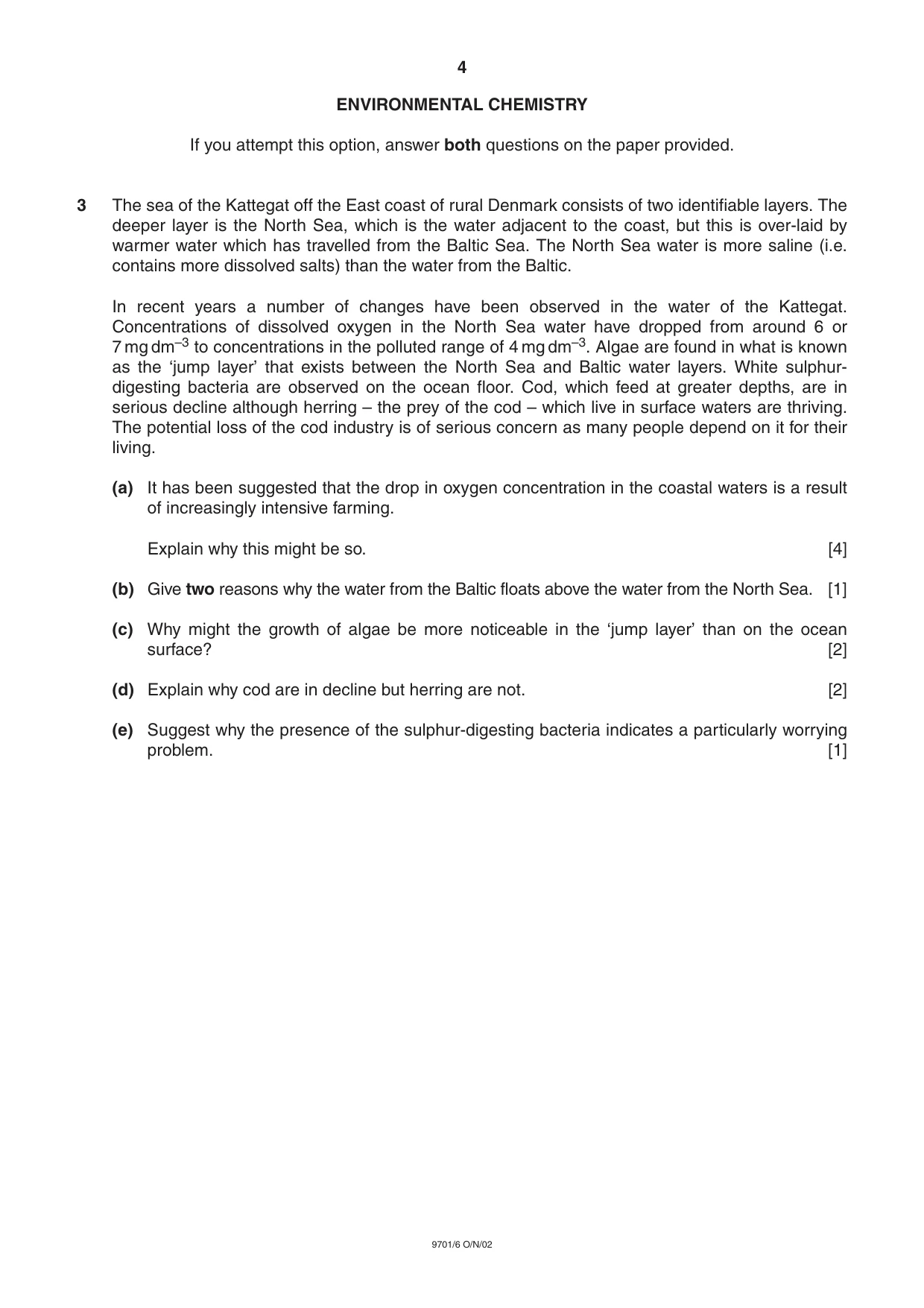 Cambridge A Level Chemistry 9701 2002 Oct/Nov Paper 6 · Variant 1 question paper, page 4 of 14