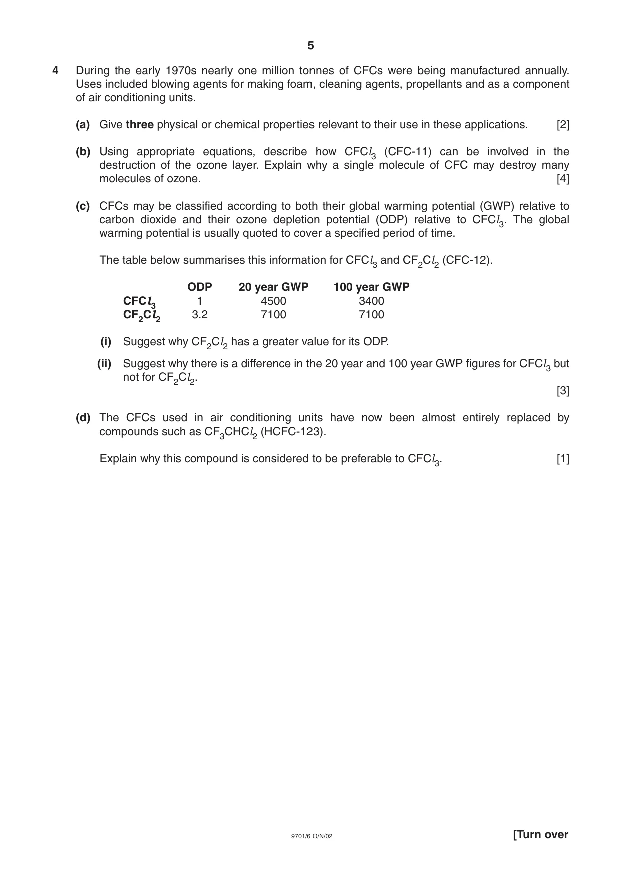 Cambridge A Level Chemistry 9701 2002 Oct/Nov Paper 6 · Variant 1 question paper, page 5 of 14