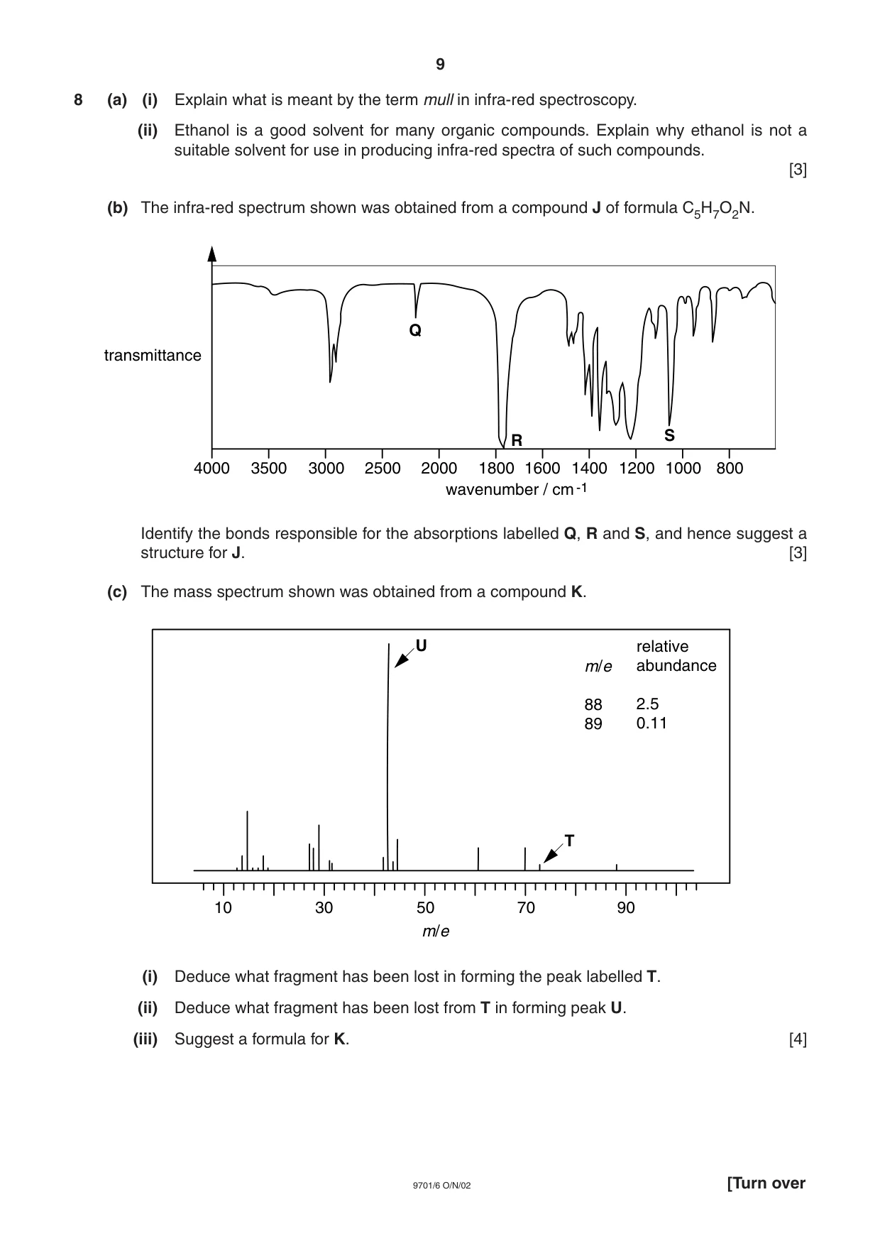 Cambridge A Level Chemistry 9701 2002 Oct/Nov Paper 6 · Variant 1 question paper, page 9 of 14