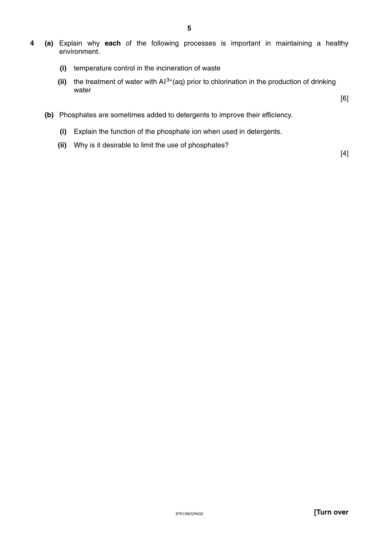 Cambridge A Level Chemistry 9701 2003 Oct/Nov Paper 6 · Variant 1 question paper, page 5 of 12