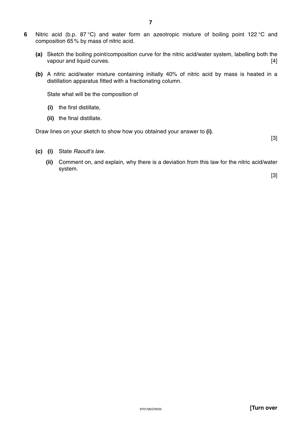 Cambridge A Level Chemistry 9701 2003 Oct/Nov Paper 6 · Variant 1 question paper, page 7 of 12
