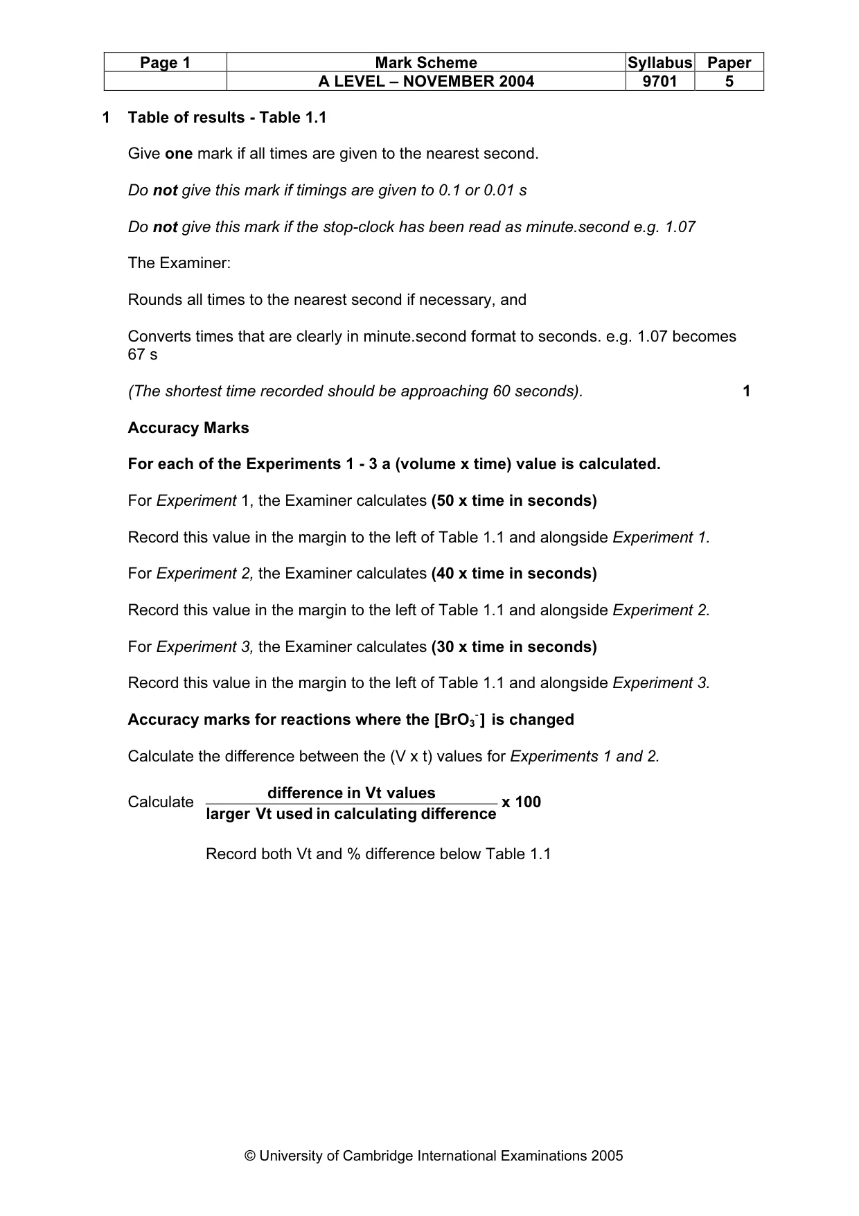 Mark scheme, page 4 of 11