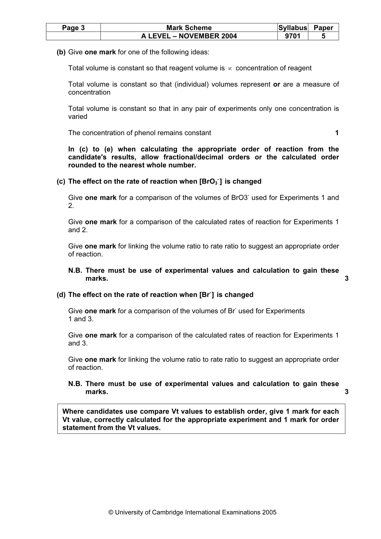 Mark scheme, page 6 of 11