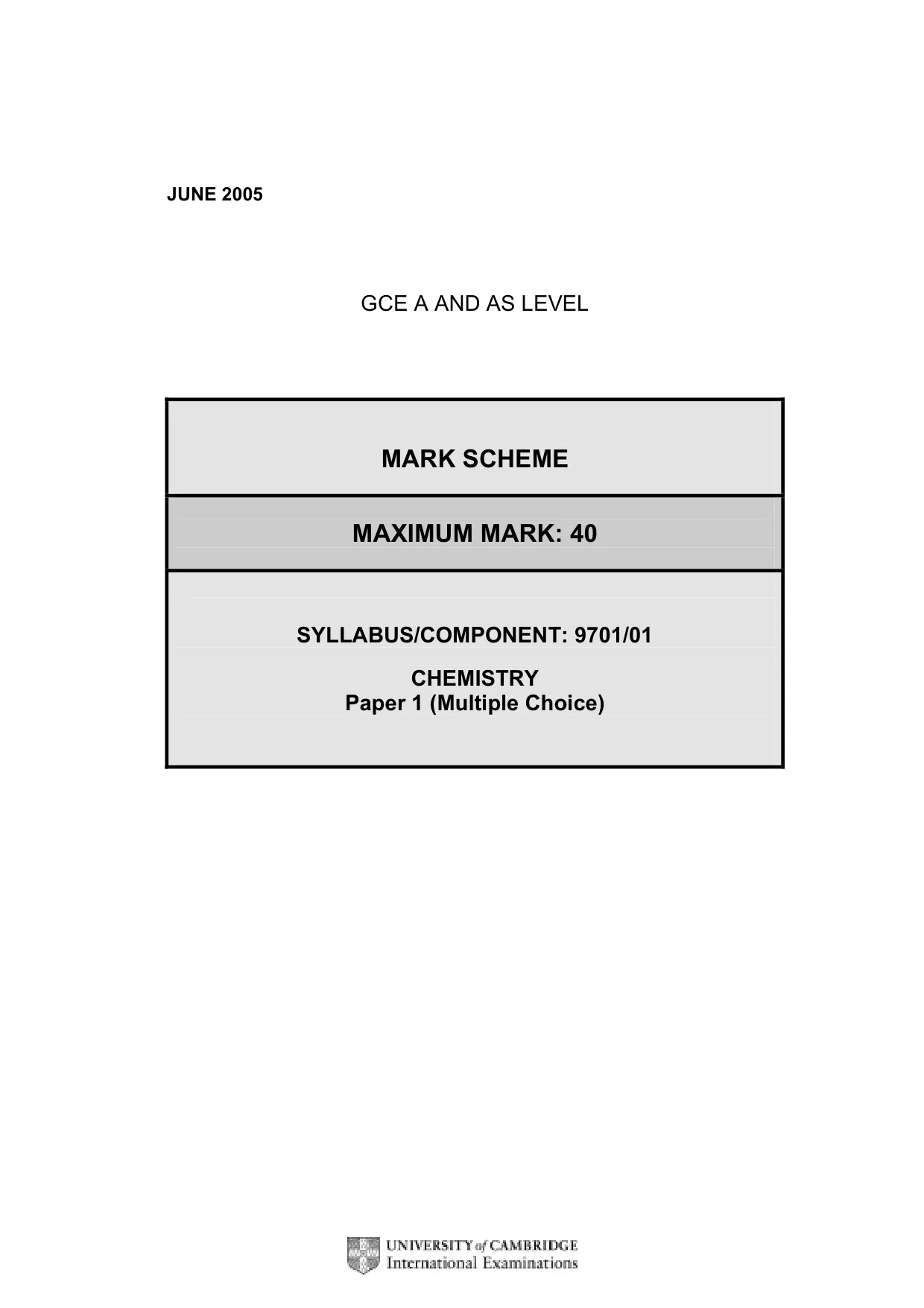 Mark scheme, page 3 of 4