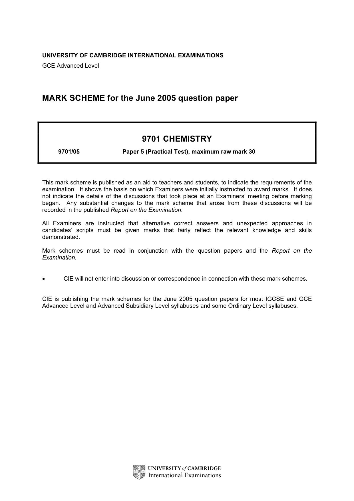 Mark scheme, page 1 of 10