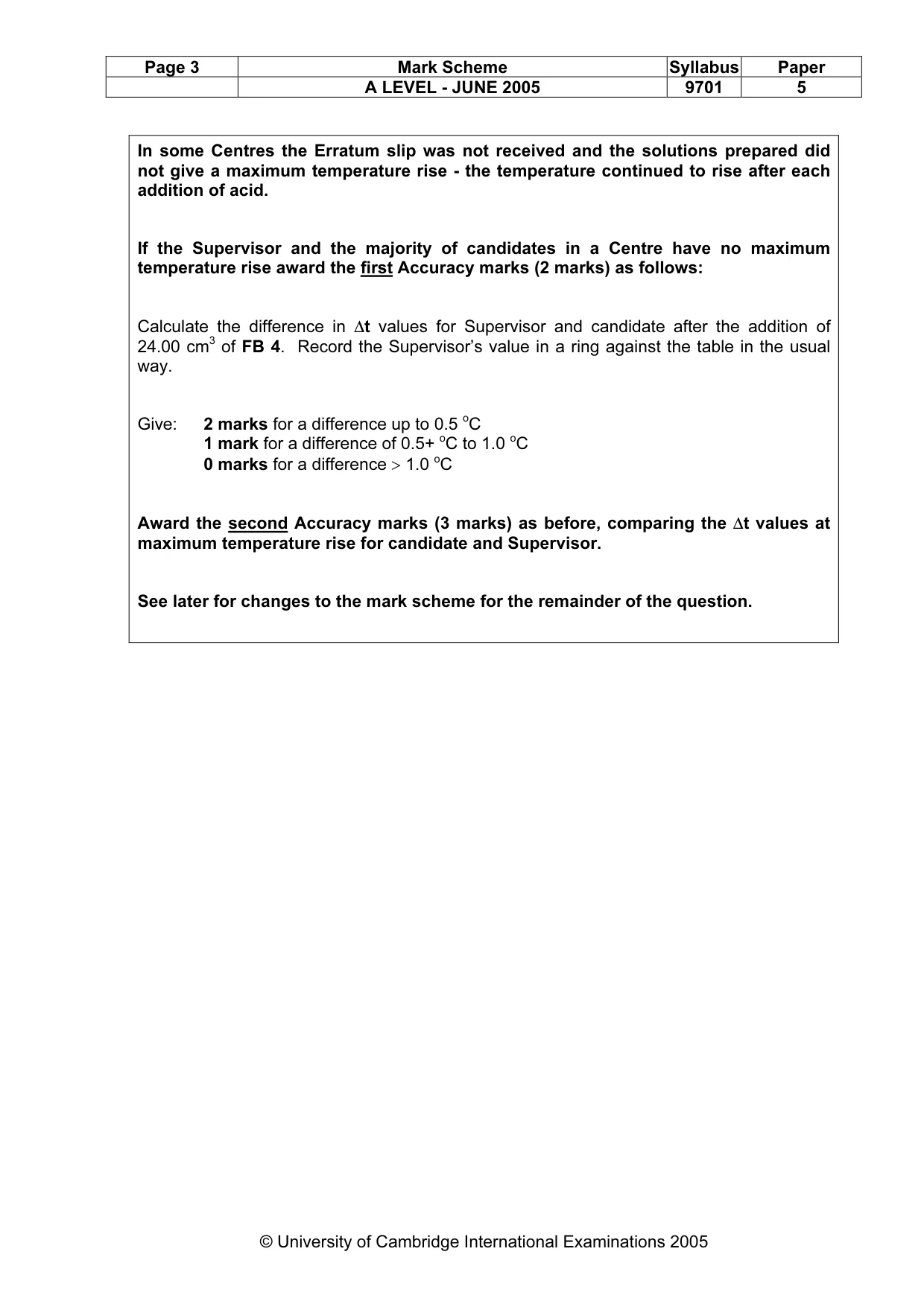Mark scheme, page 6 of 10