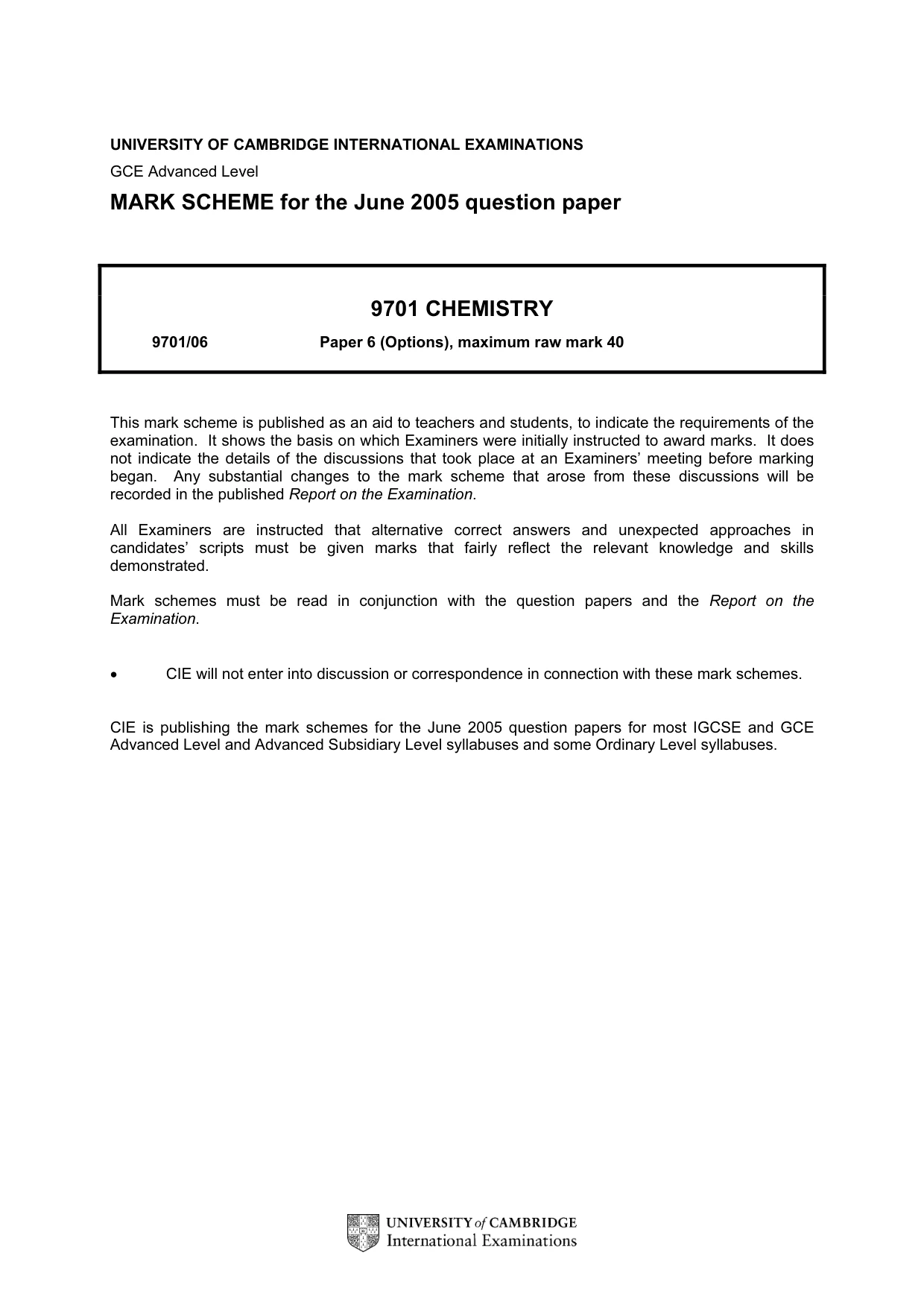 Mark scheme, page 1 of 12