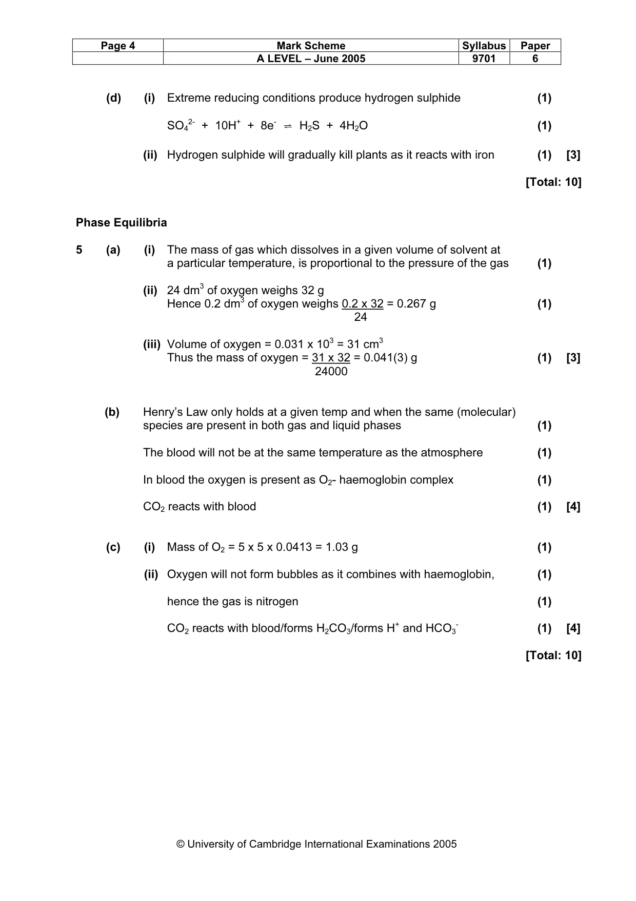 Mark scheme, page 7 of 12