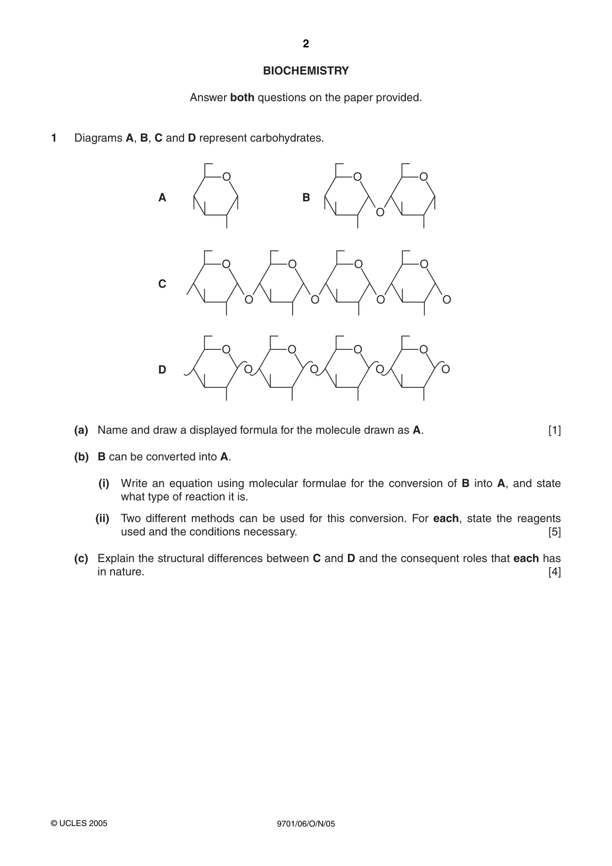 Cambridge A Level Chemistry 9701 2005 Oct/Nov Paper 6 · Variant 1 question paper, page 2 of 12