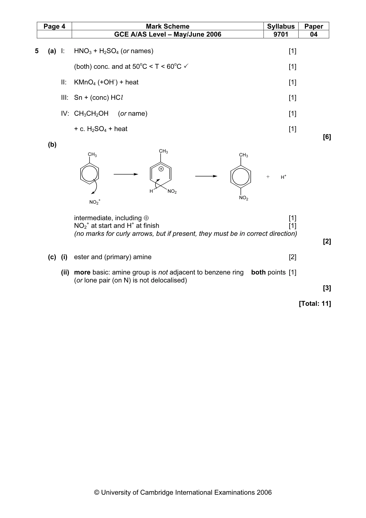 Mark scheme, page 5 of 5