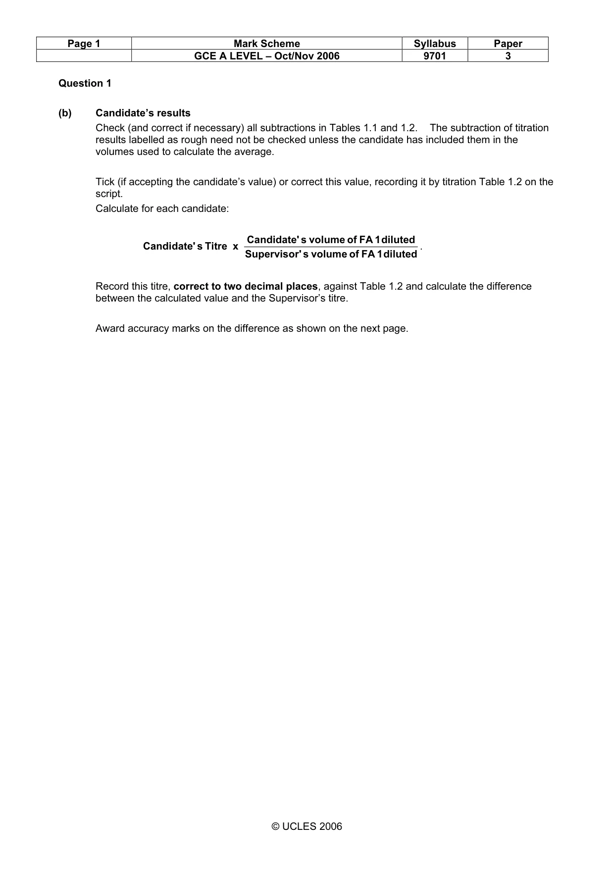 Mark scheme, page 2 of 6