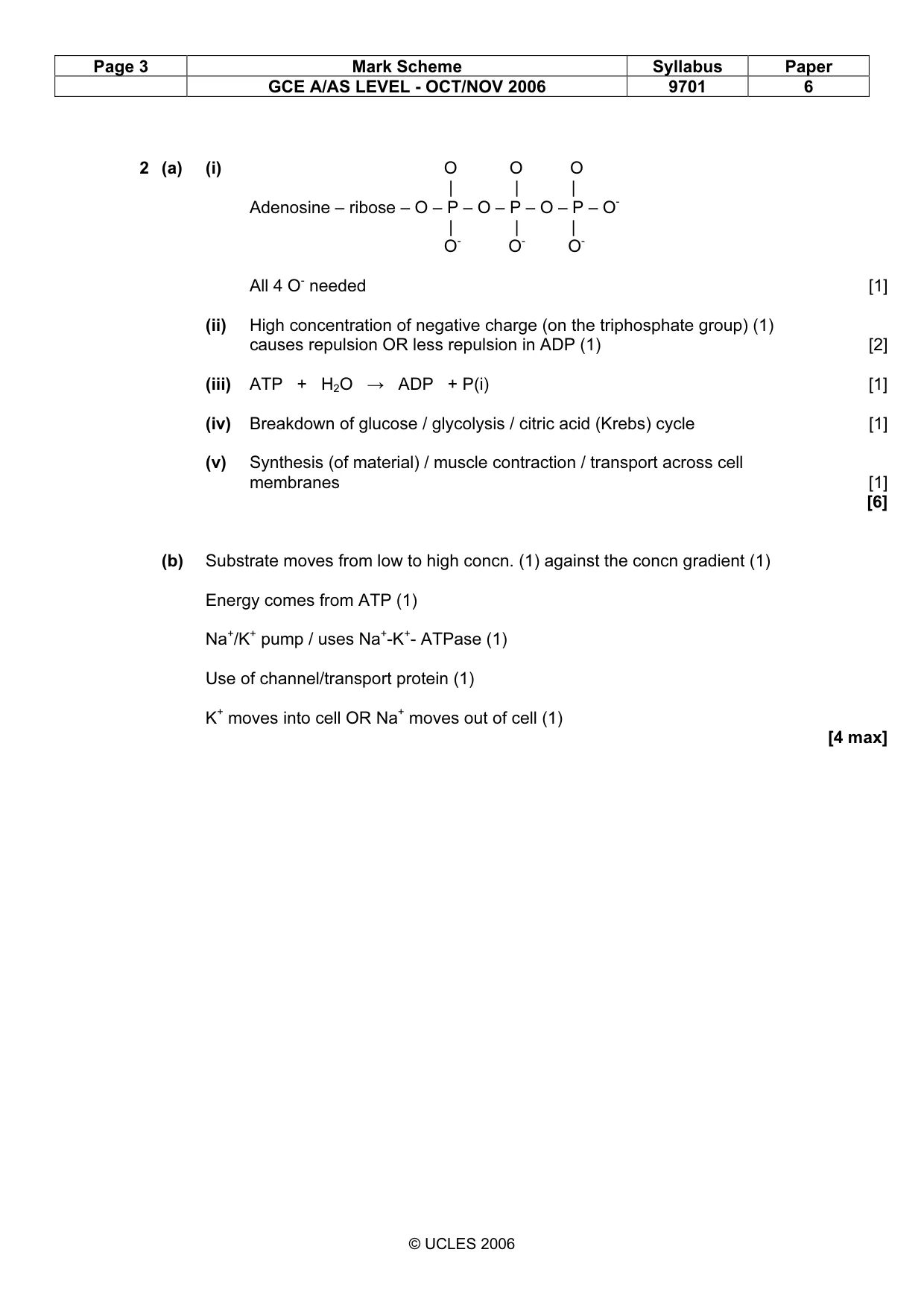 Mark scheme, page 3 of 11
