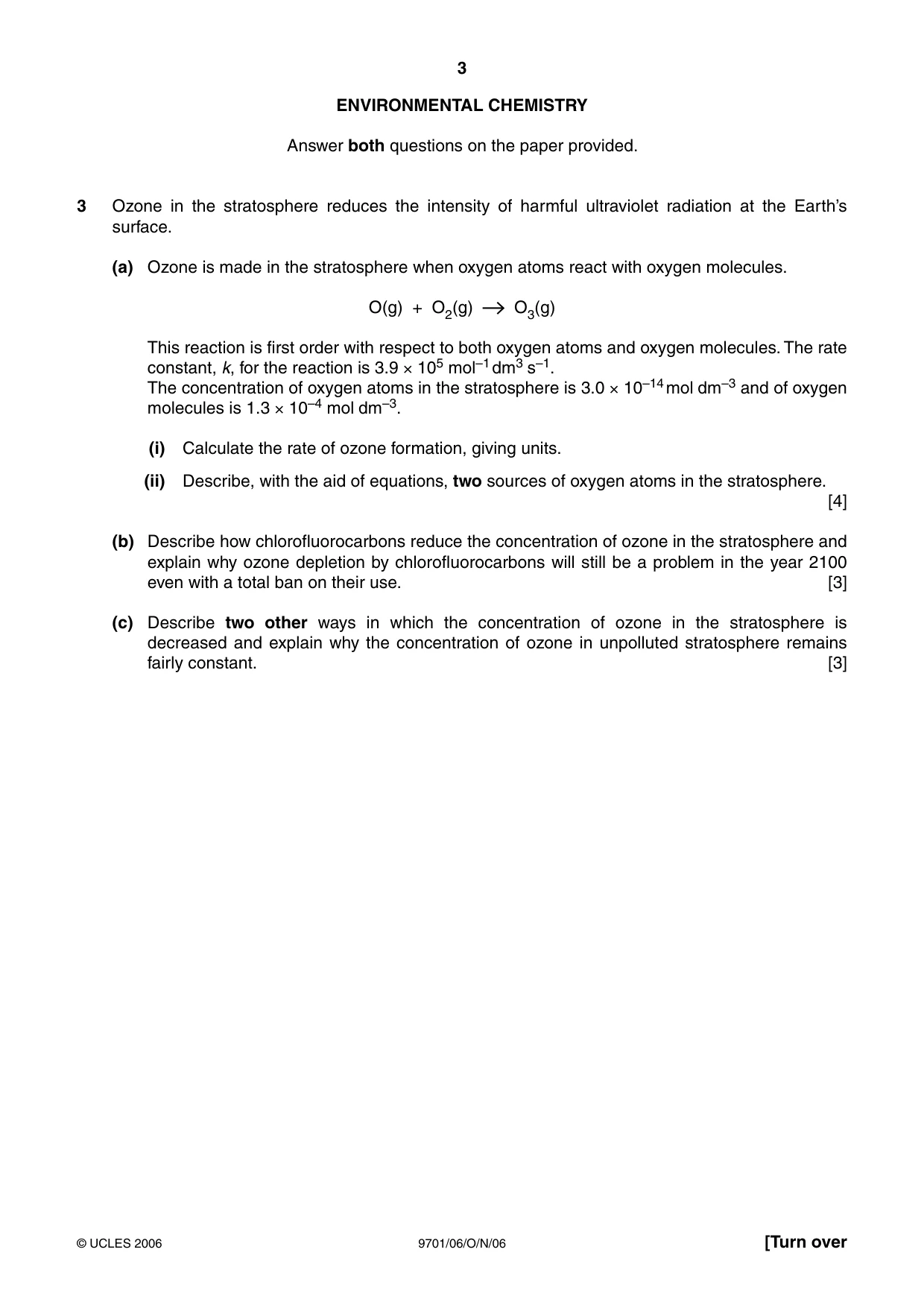 Cambridge A Level Chemistry 9701 2006 Oct/Nov Paper 6 · Variant 1 question paper, page 3 of 12